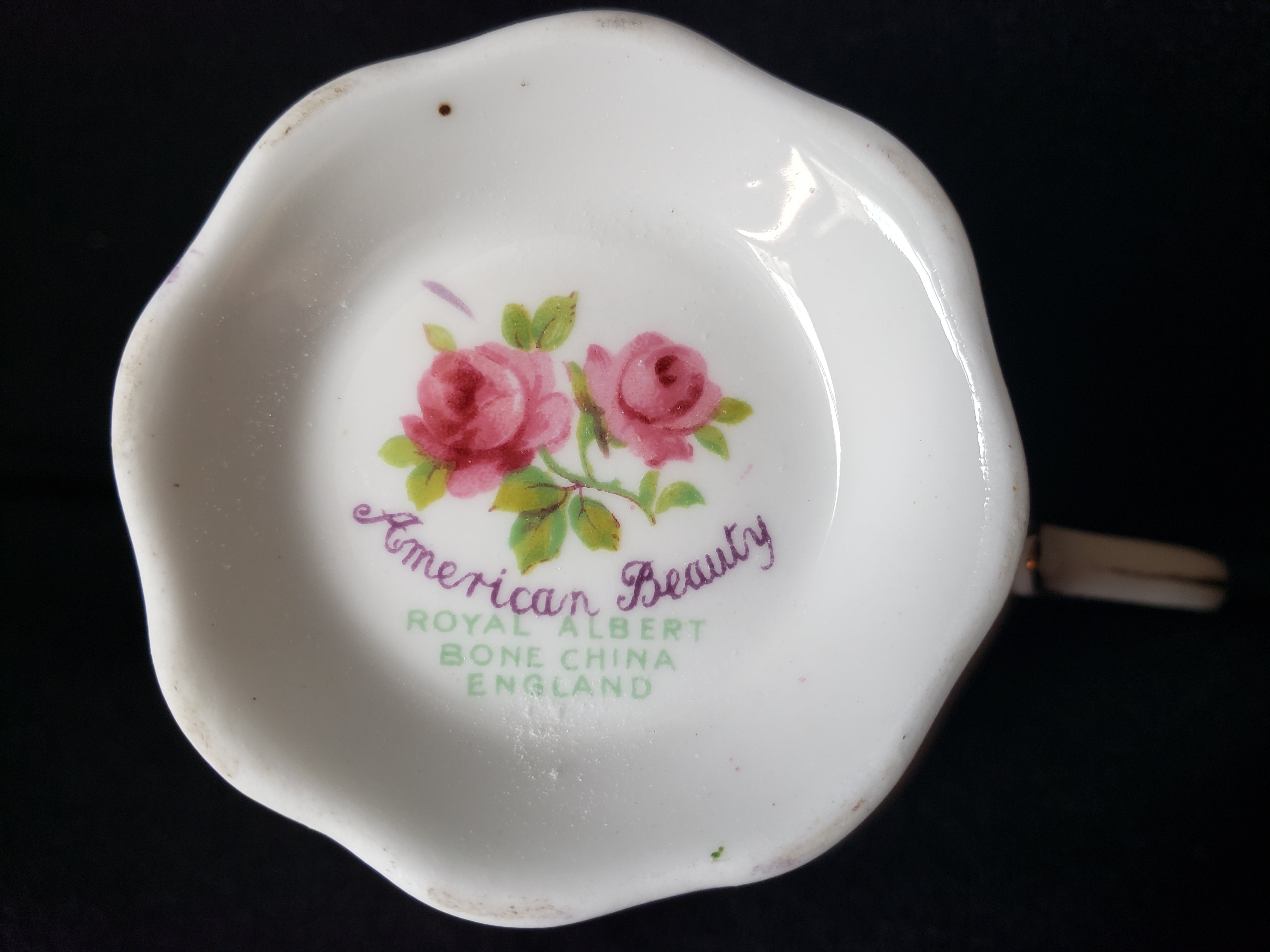 Vintage Royal Albert American Beauty Coffee Cup ONLY (lot 2049)
