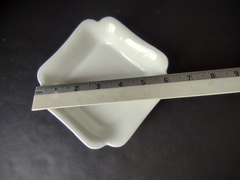 Haviland France Limoges Small Square Bowl 5-1/4" Plain White (lot 1016)