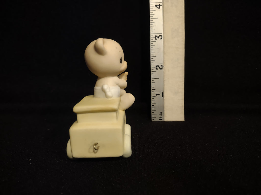Precious Moments Birthday Train "For Baby" Porcelain (lot 2555c)