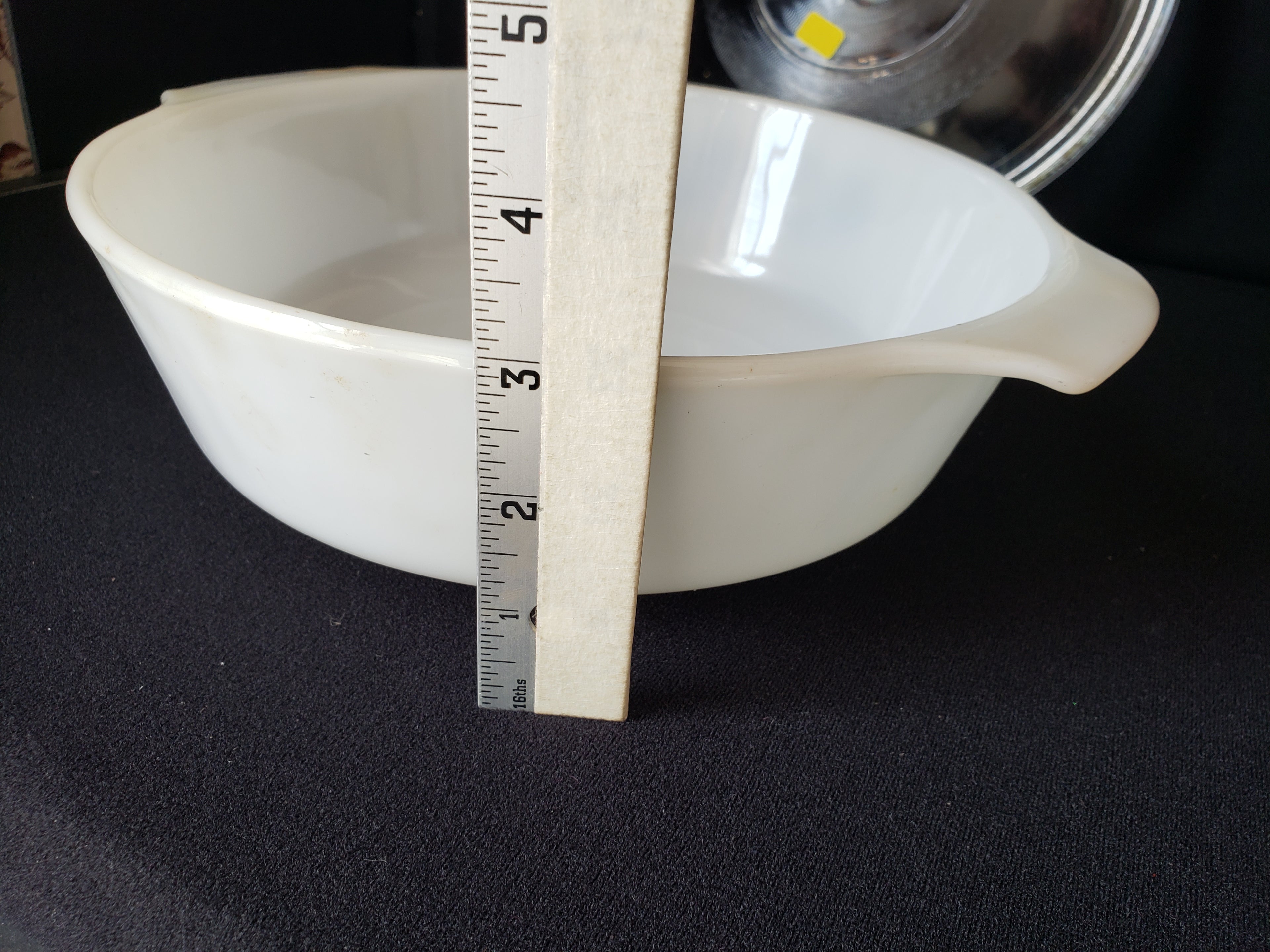 Anchor Hocking Fire King 2 Qt #438 Casserole Dish with Lid Cornflower (lot 2164)