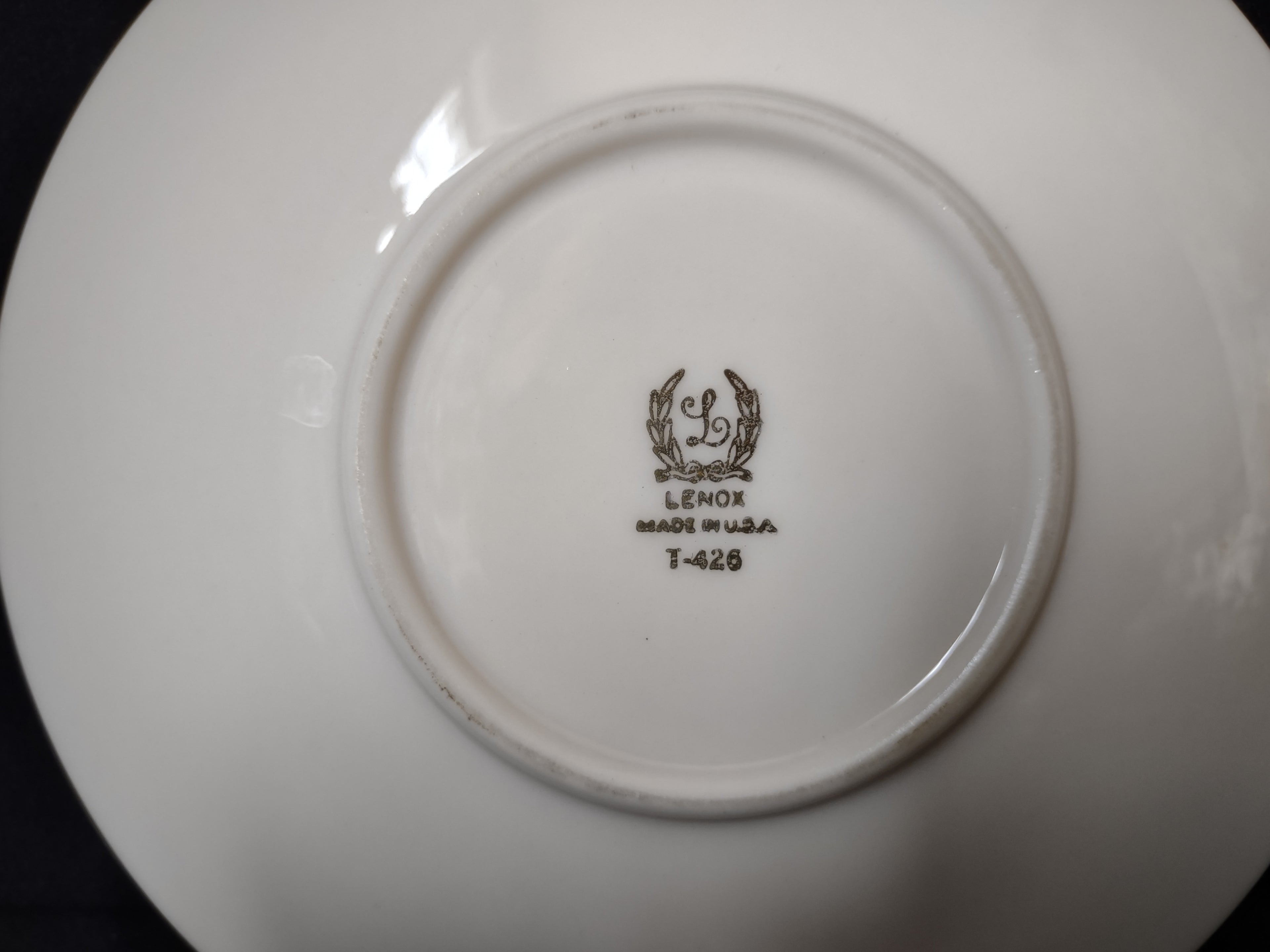 Vintage Lenox T-426 Saucer ONLY (lot 1900)