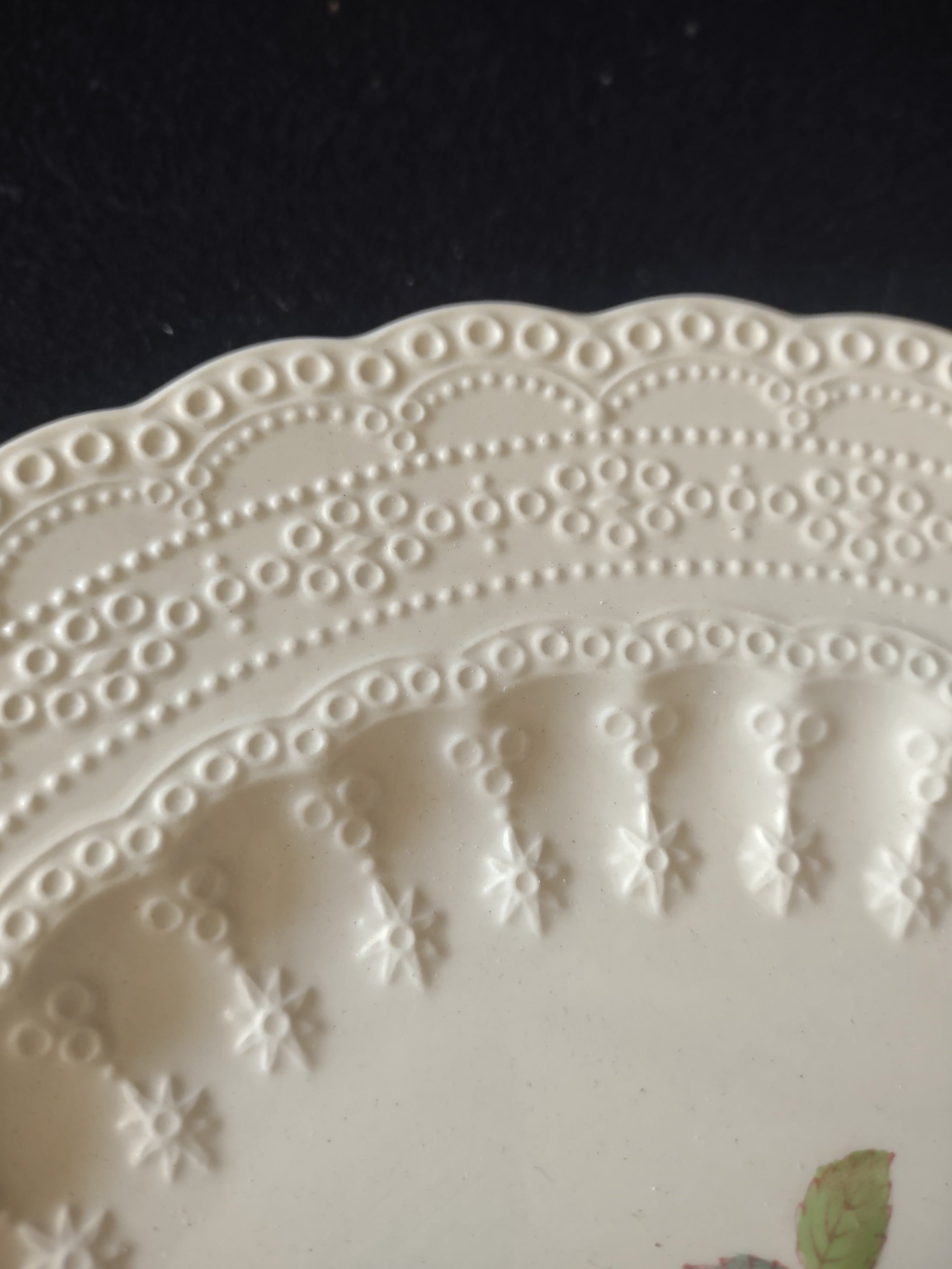 Vintage Spode Countryside Jewel Billingsley Rose Dessert Plate Ironstone(lot5785