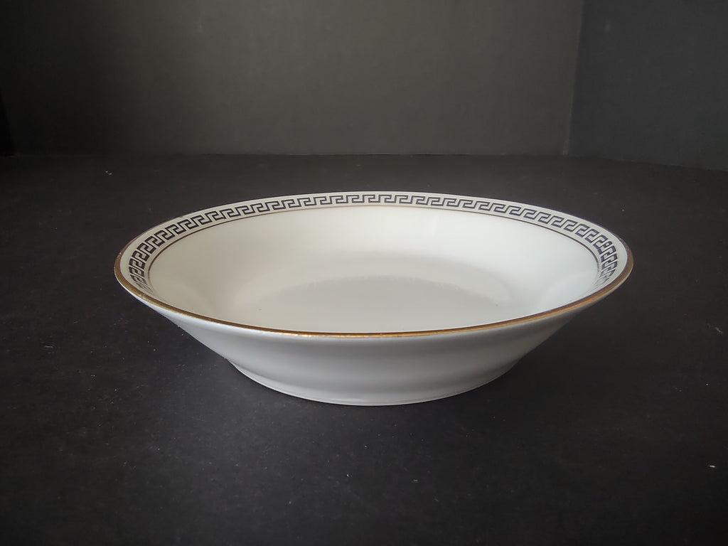 T & V Limoges France Small Bowl Gold Black Decor (lot 1067)