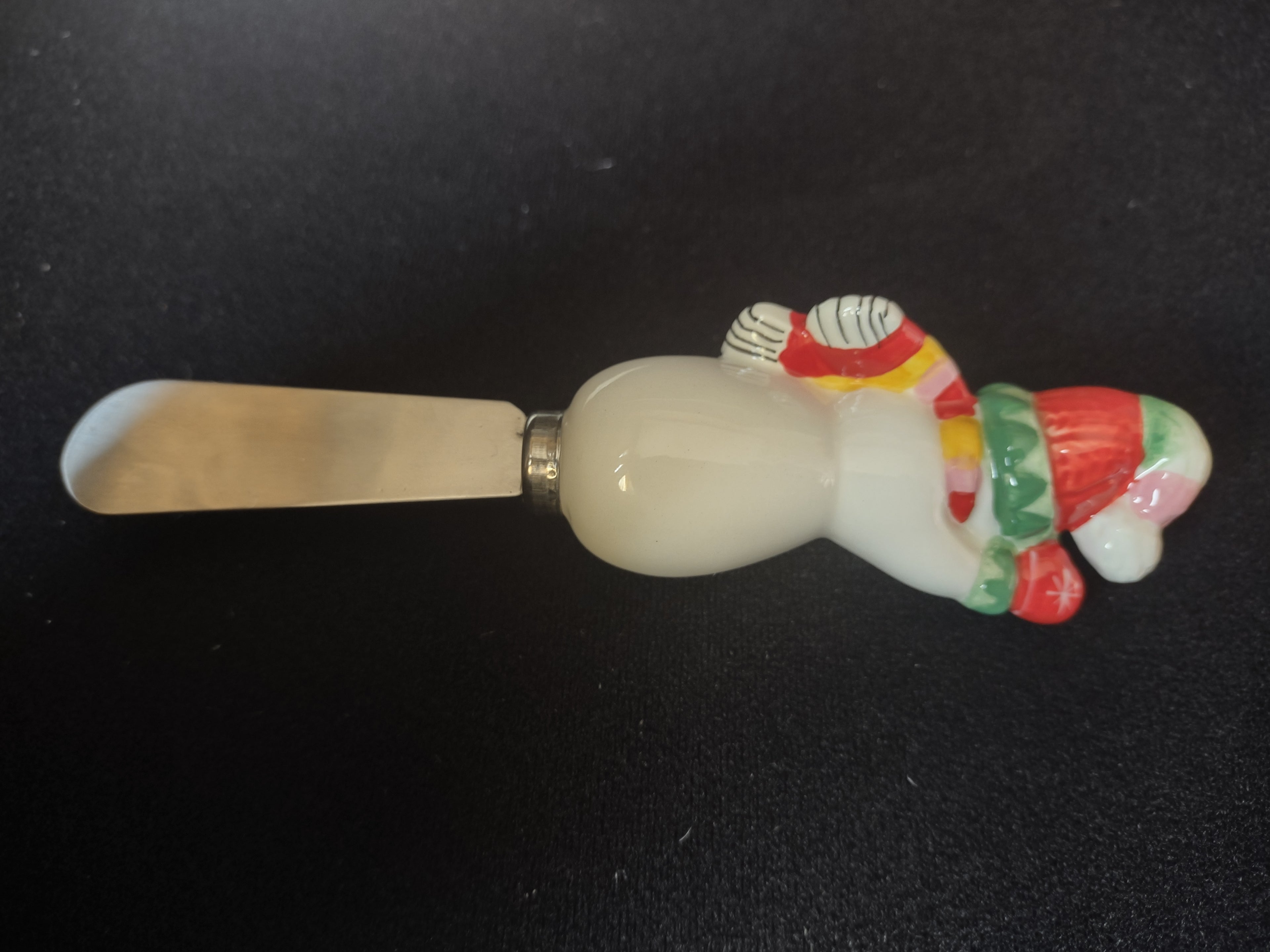 Christmas Tree Fitz and Floyd Snowflake and Jake Snack Plate Spreader (lot 1526)