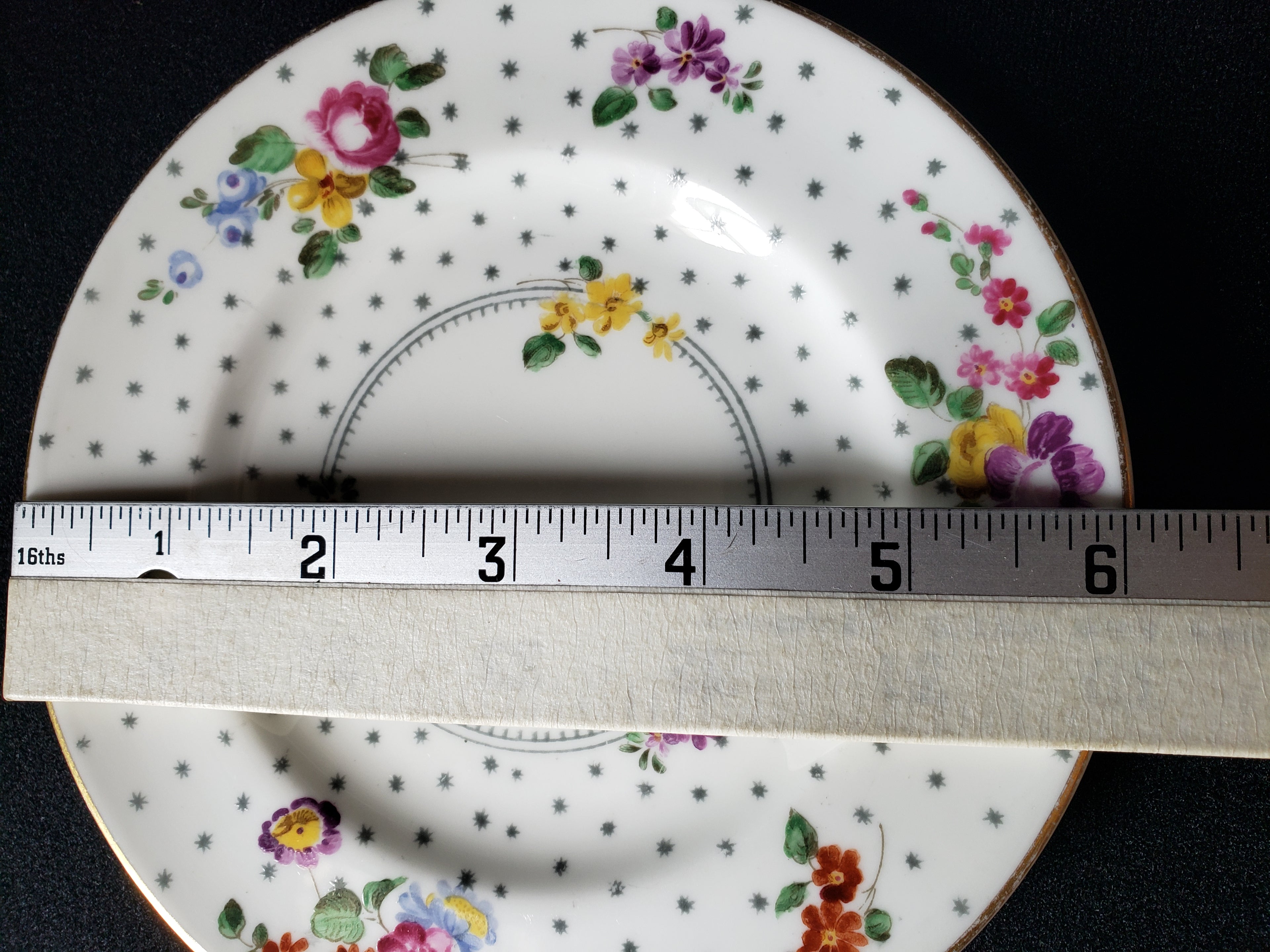 Vintage Royal Worcester Astral Stars Bread or Dessert Plate 6" (lot 2083)