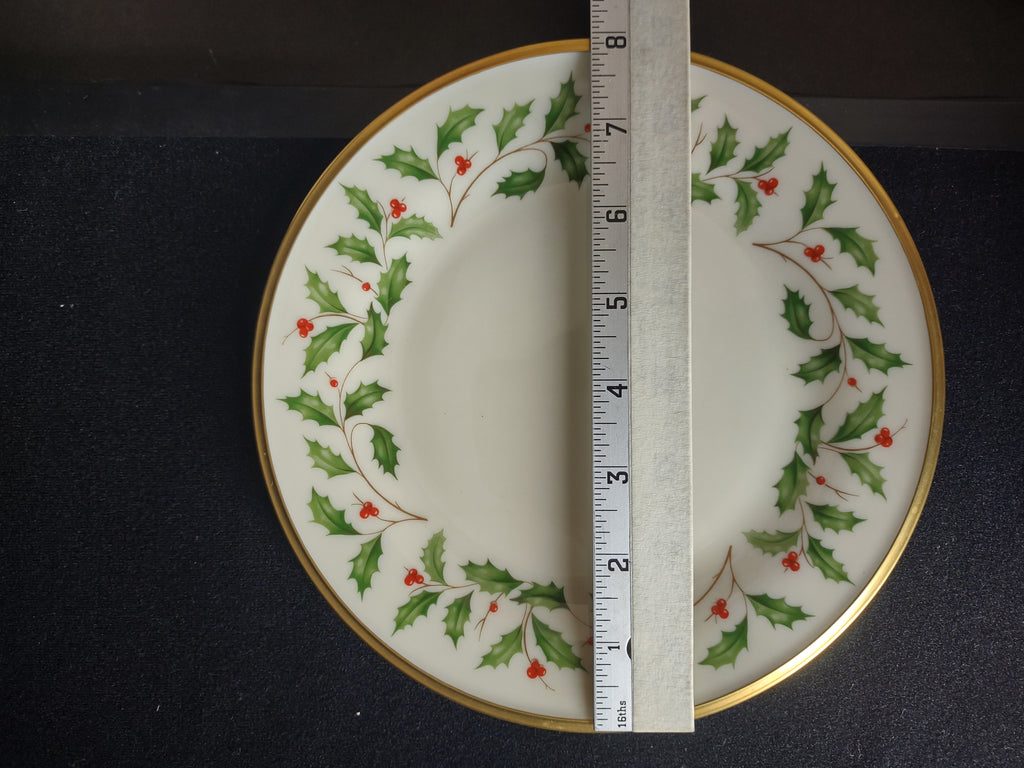 Vintage Lenox Holiday Dimension Collection Salad Plate 8-1/8" (lot 1871)