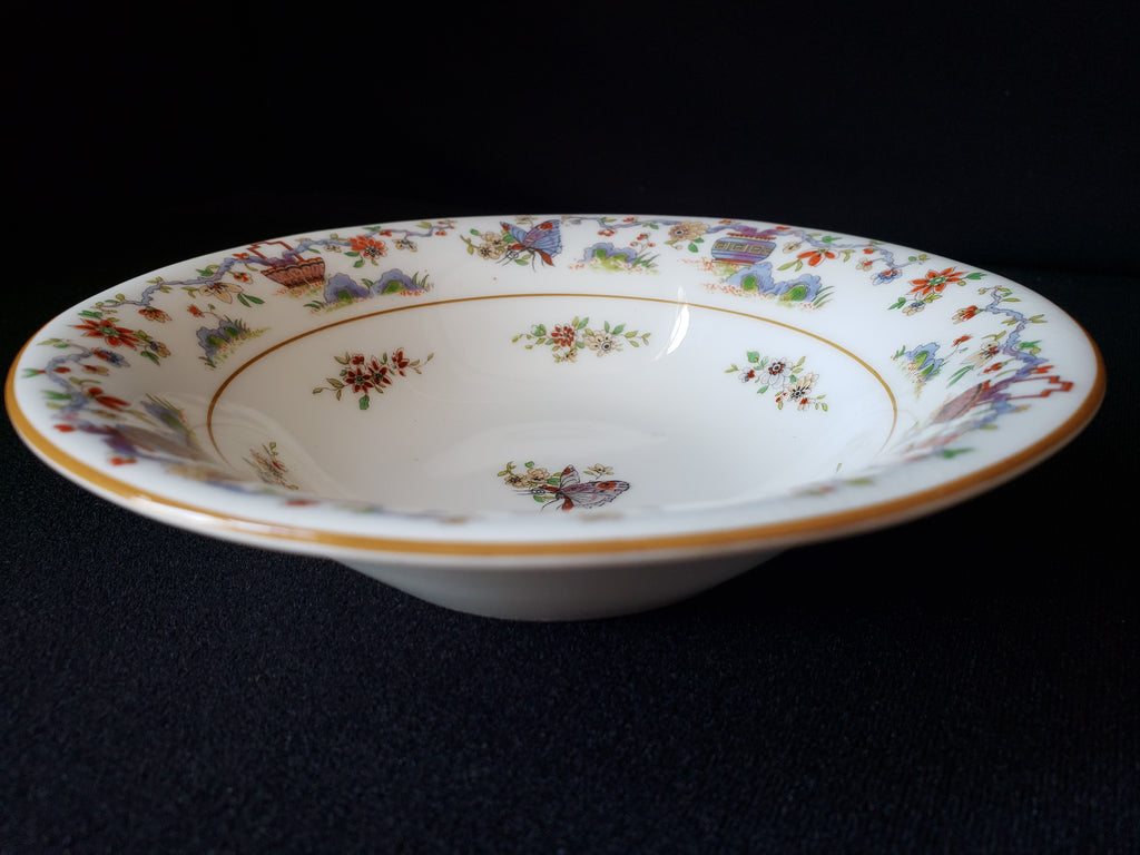 Vintage Royal Worcester Higgins Seiter Butterfly Bowl 6-3/4" (lot 2119)