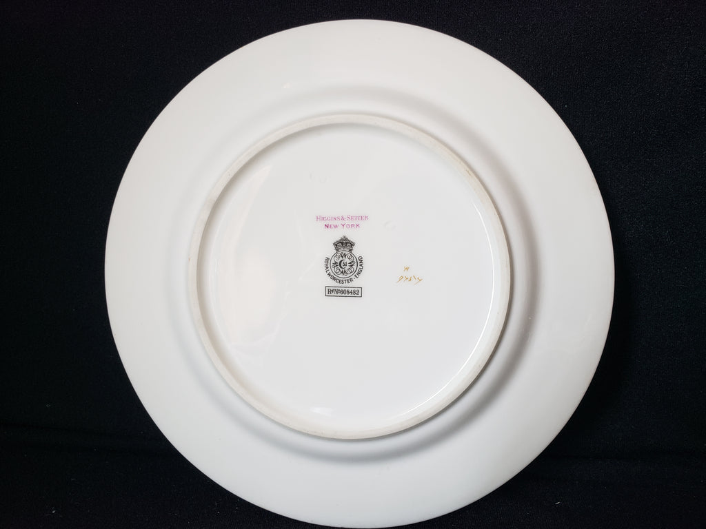 Vintage Royal Worcester Higgins Seiter Butterfly Salad Plate 8" (lot 2123)