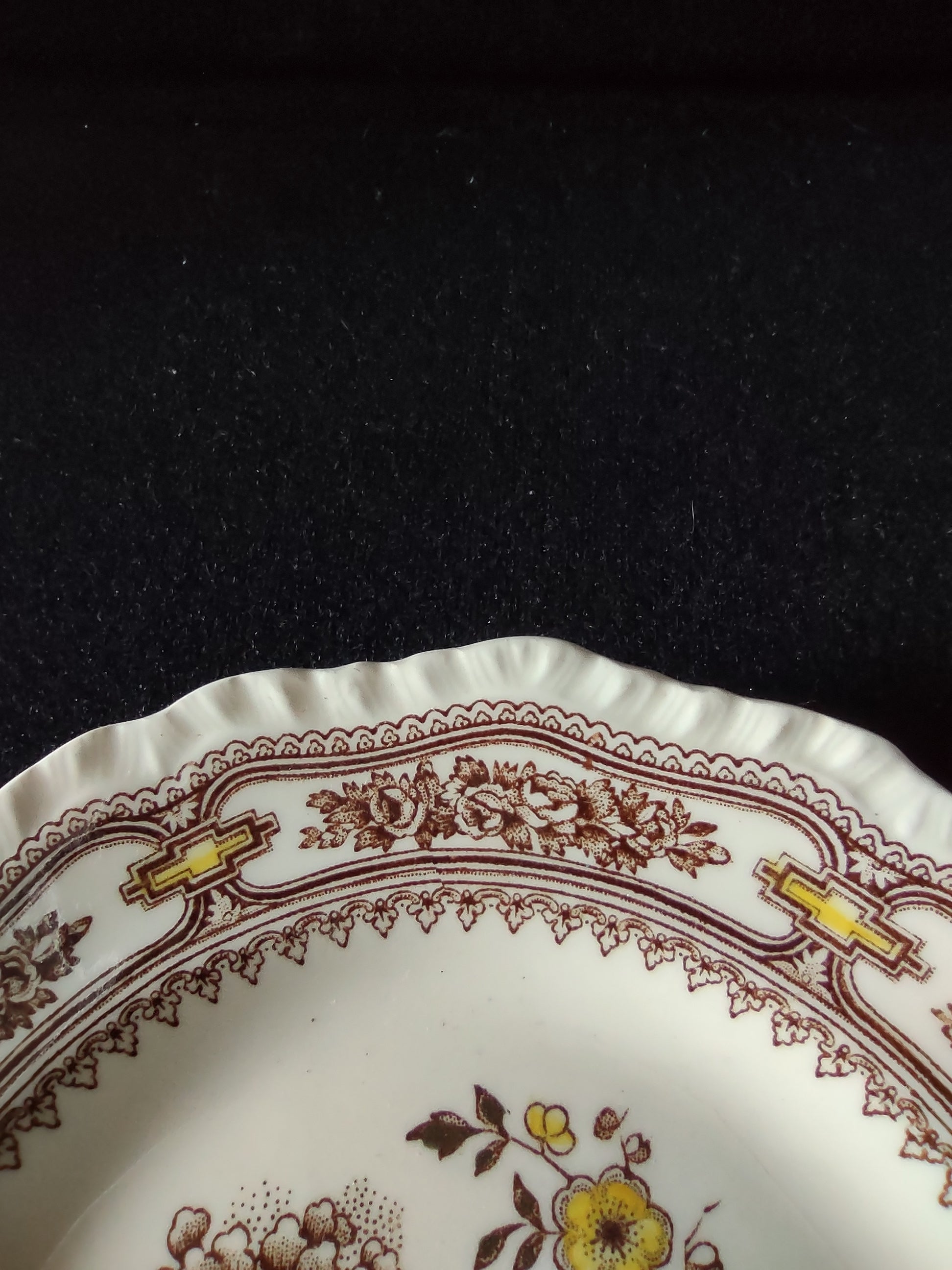 Vintage Masons Bread Butter Plate Ironstone Manchu Brown (Lot 5640)