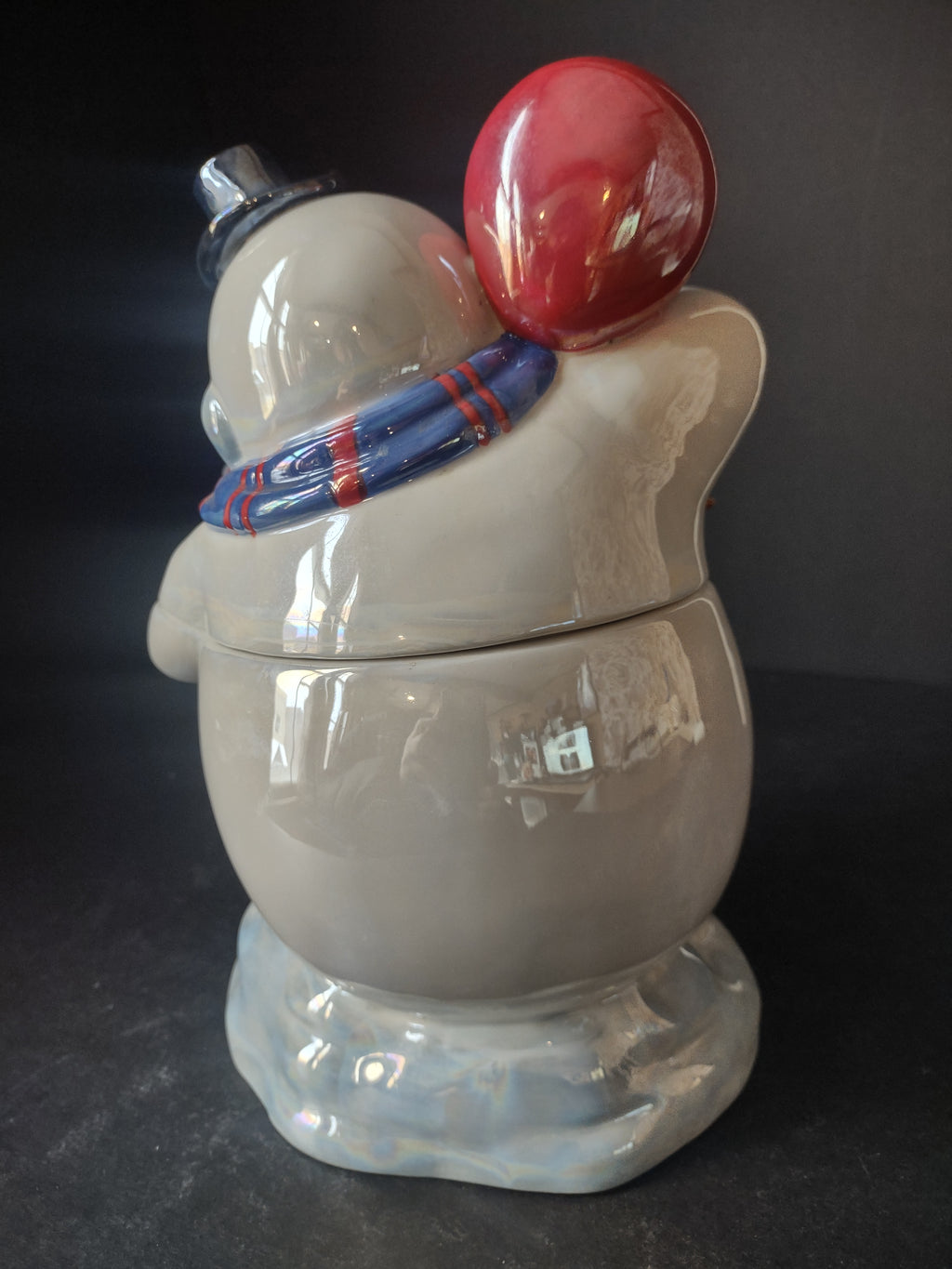 Coca Cola Snowman Coke Bottle Ice Cold Cookie Jar IMPERFECT (lot 2421)