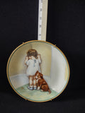 Vintage Bessie Pease Gutmann Child Best Friends Plate In Disgrace (Lot 5110)
