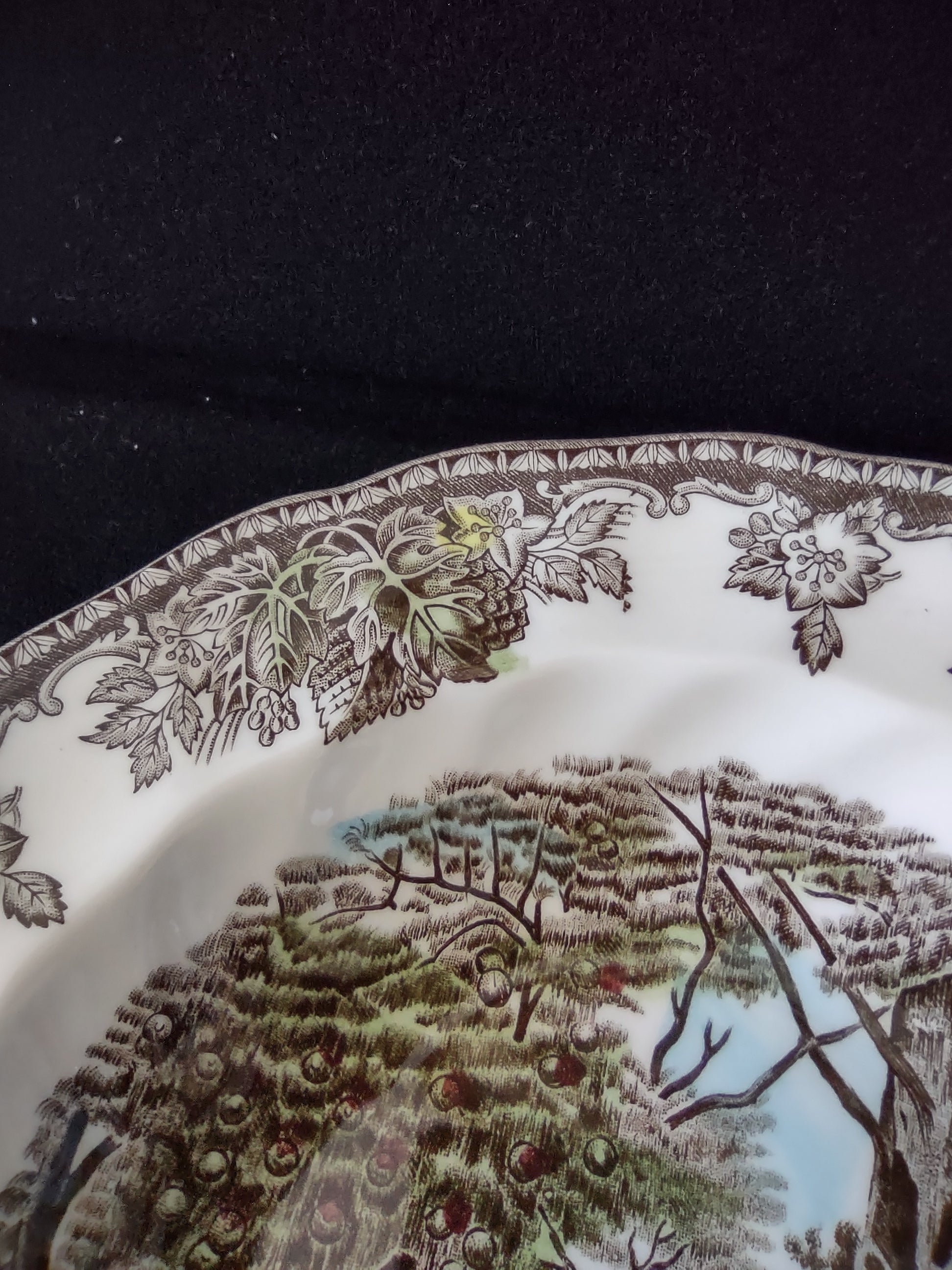 Vintage Johnson Bros Rim Soup Bowl Ironstone The Friendly Village x 6 (Lot 5532)