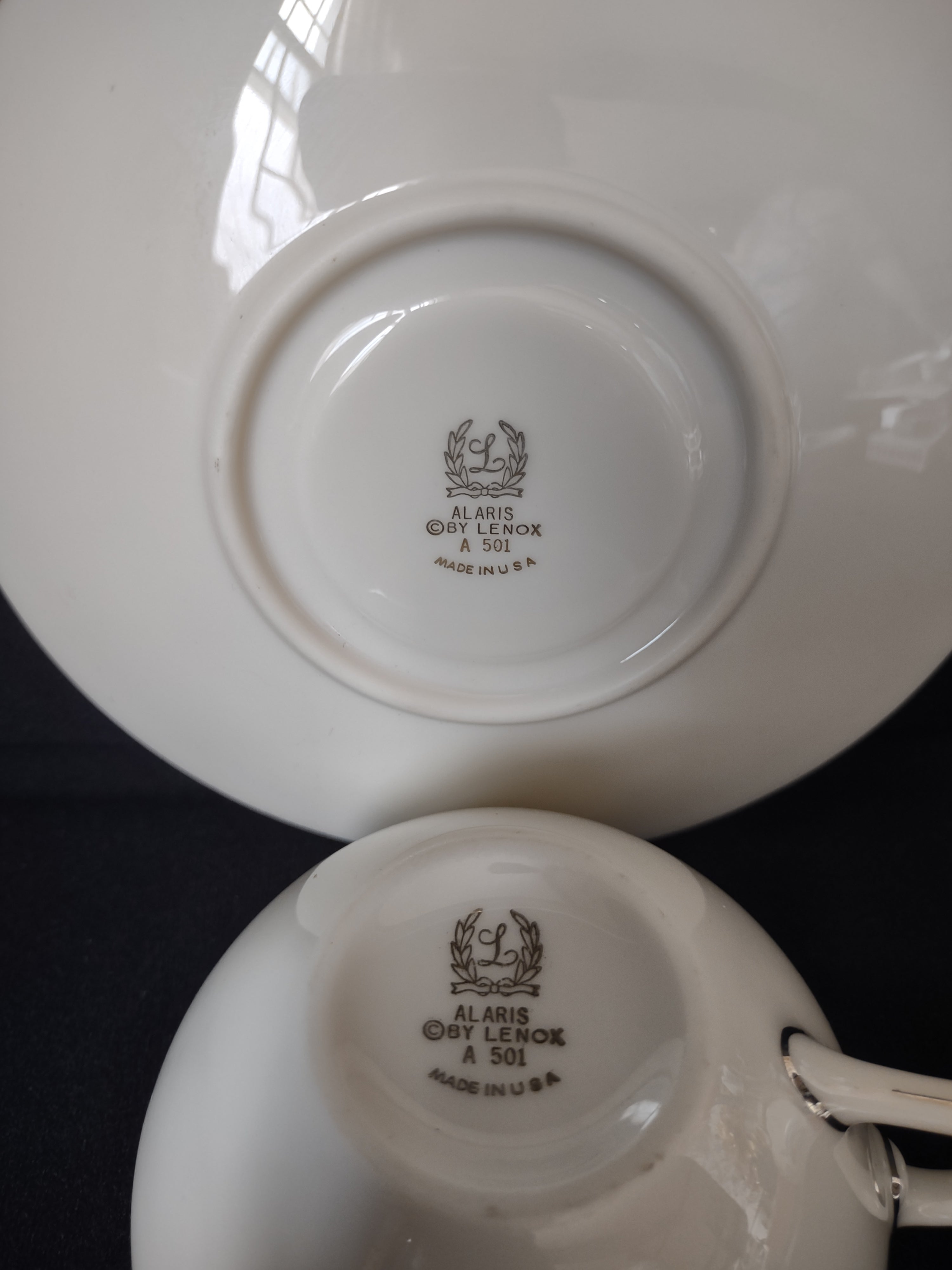 Vintage Lenox Alaris A-501 Tea Cup with Saucer (lot 1869)