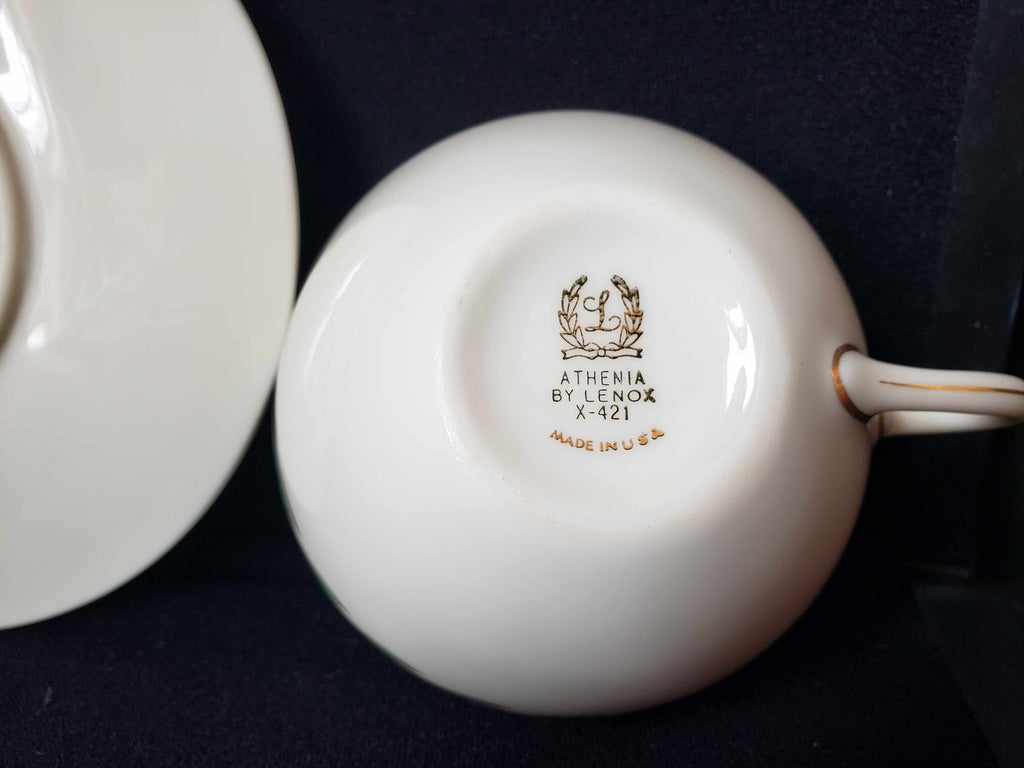 Vintage Lenox Athenia X-421 Tea Cup with Saucer (lot 1928)