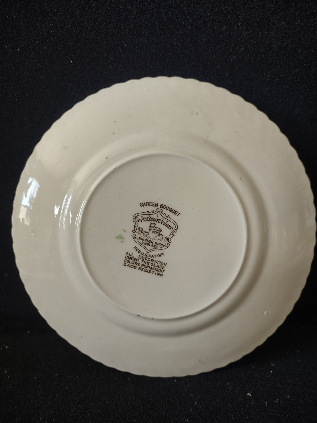 Vintage Johnson Bros Garden Bouquet Ironstone England Bread Plate (lot 5615)