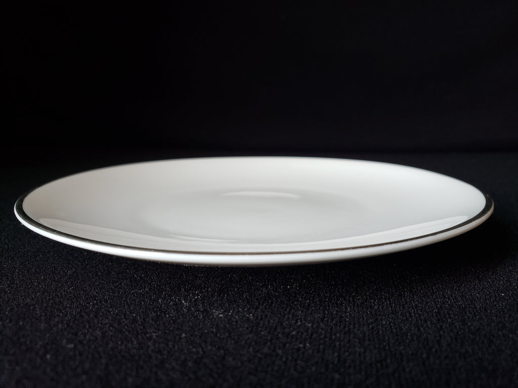 Vintage Royal Worcester White Silver Trim Bread or Dessert Plate 6" (lot 2111)