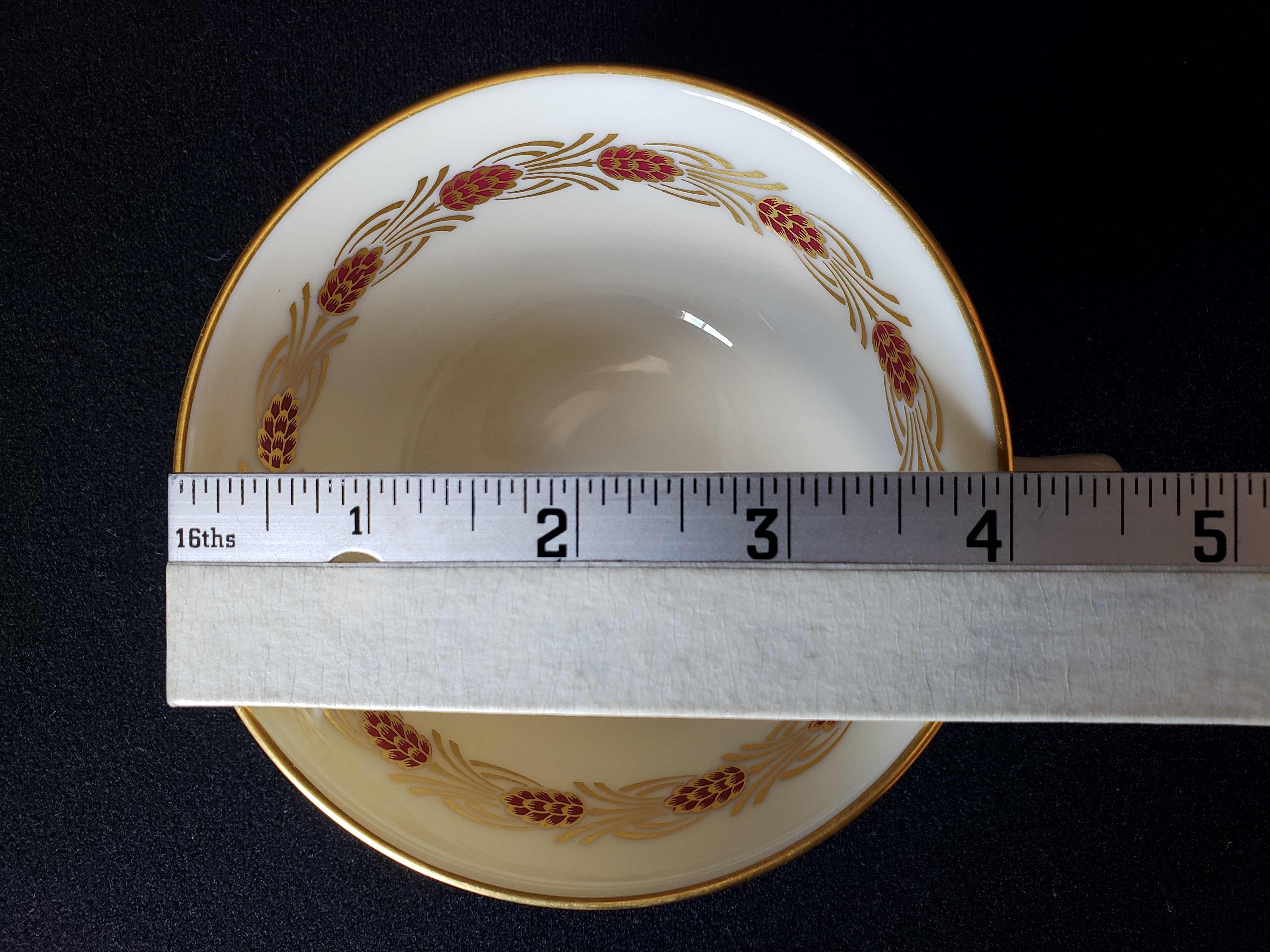 Vintage Lenox Pinehurst O-407-R Tea Cup with Saucer (lot 1937)