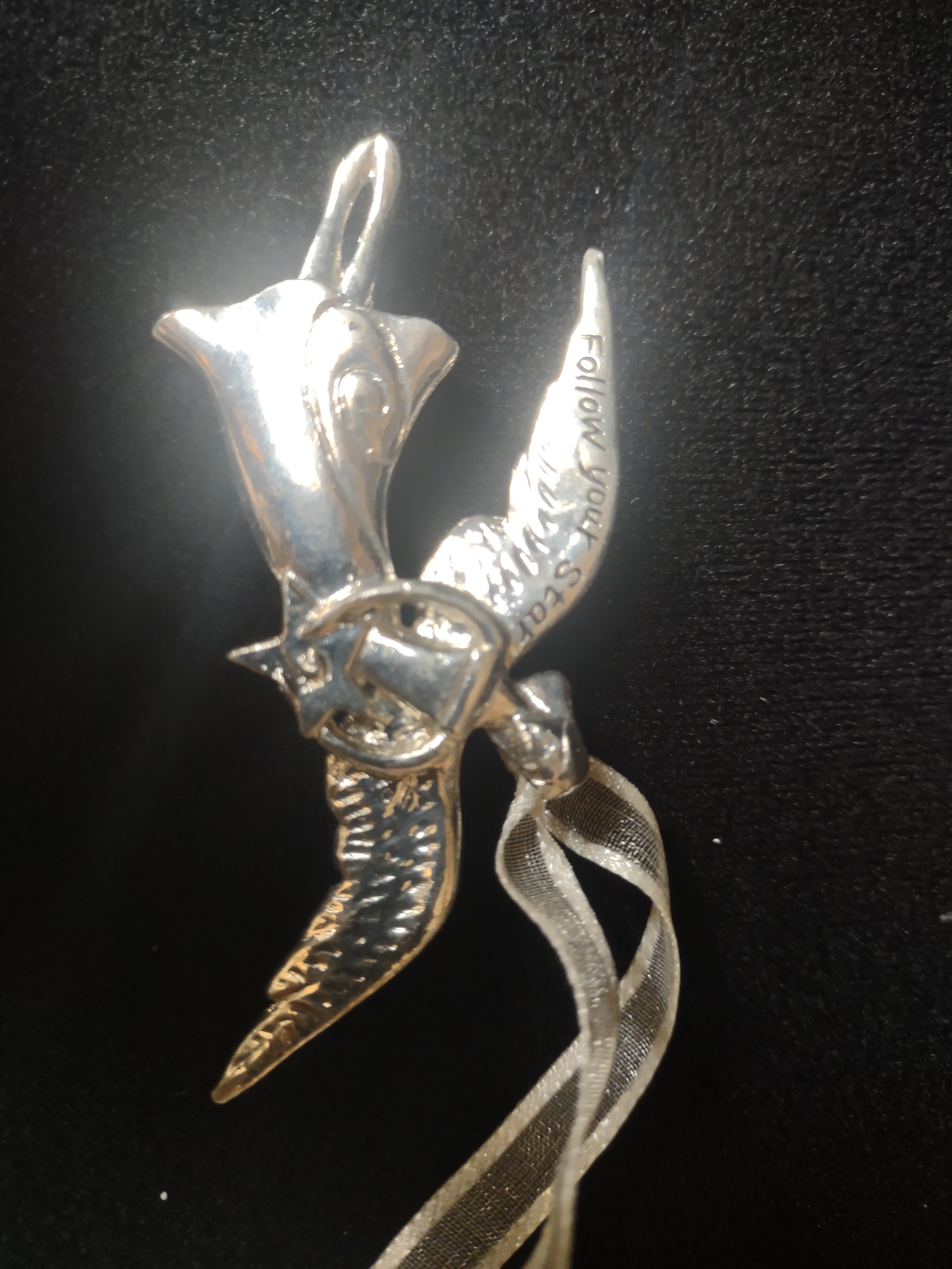 Serenity Mini Christmas Ornament Pin Follow Your Star Angel (lot 1620)