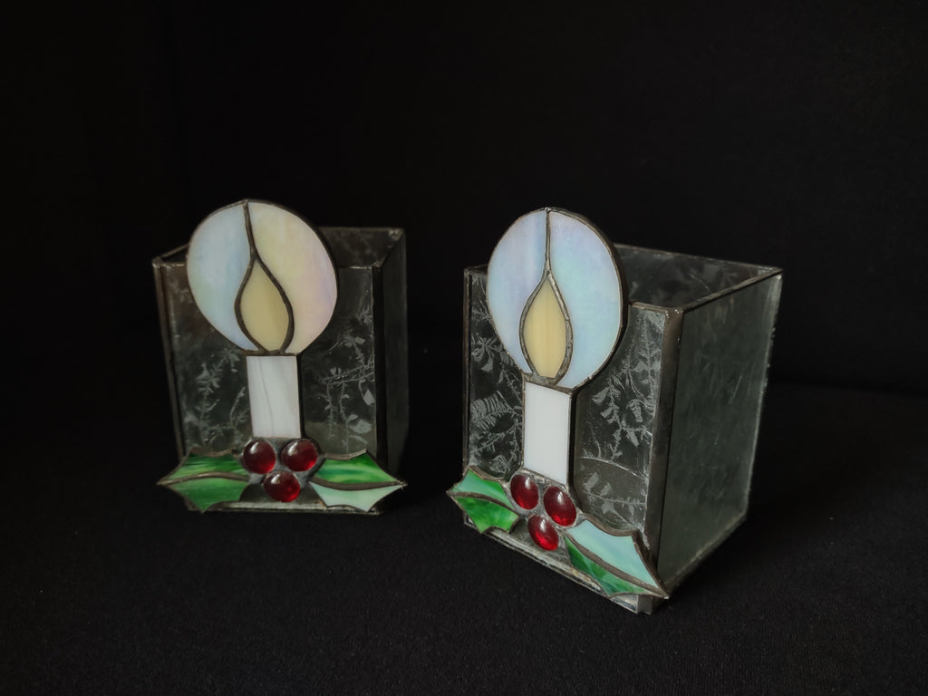 Christmas Candle Holders Plastic (lot 1715)