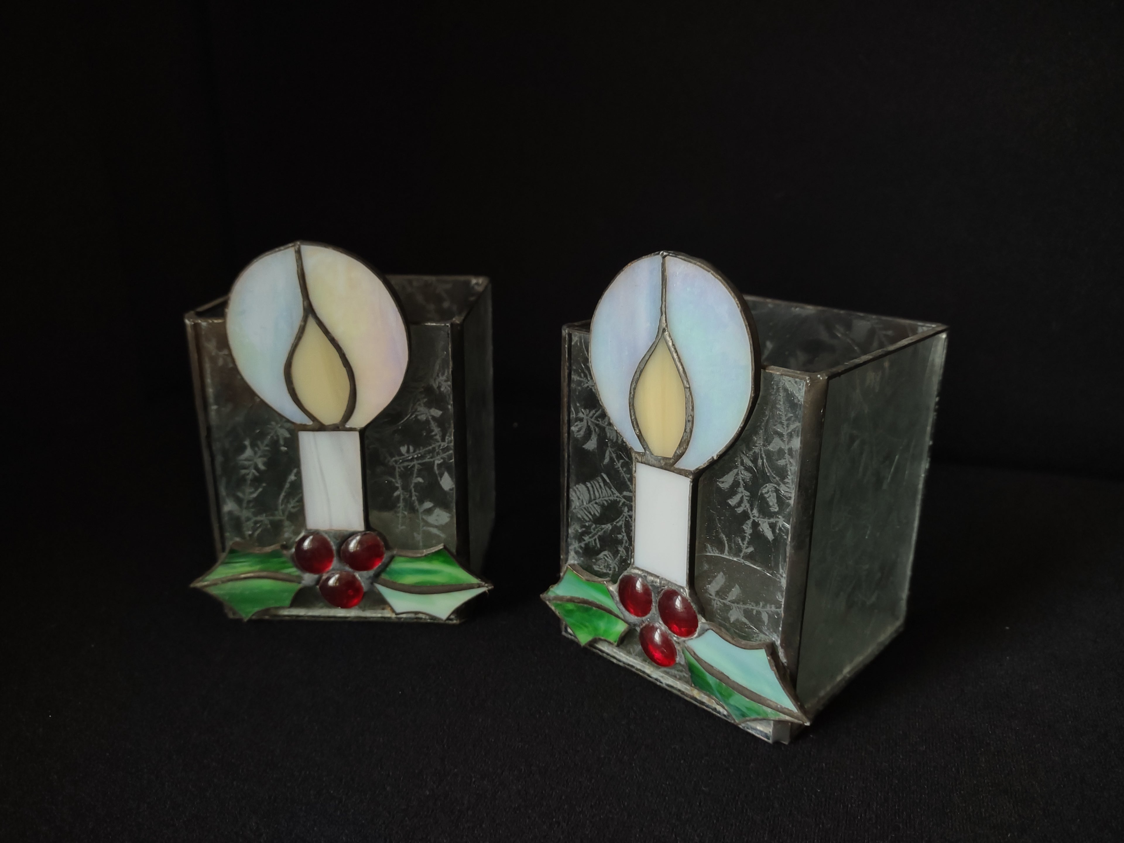 Christmas Candle Holders Plastic (lot 1715)