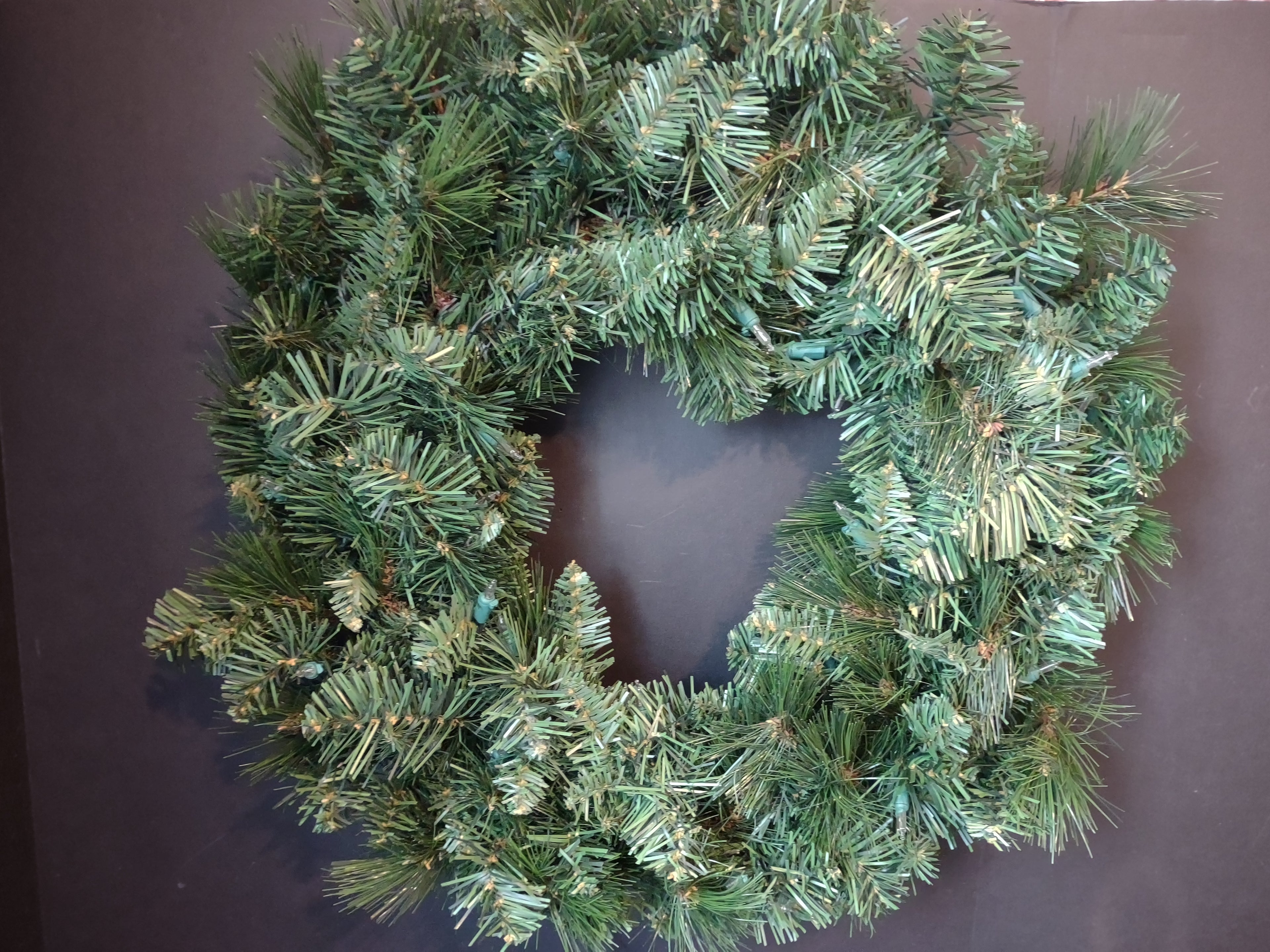 Christmas Tree Green Artificial 20" Light Up 50 Clear Lights (lot 2728c)