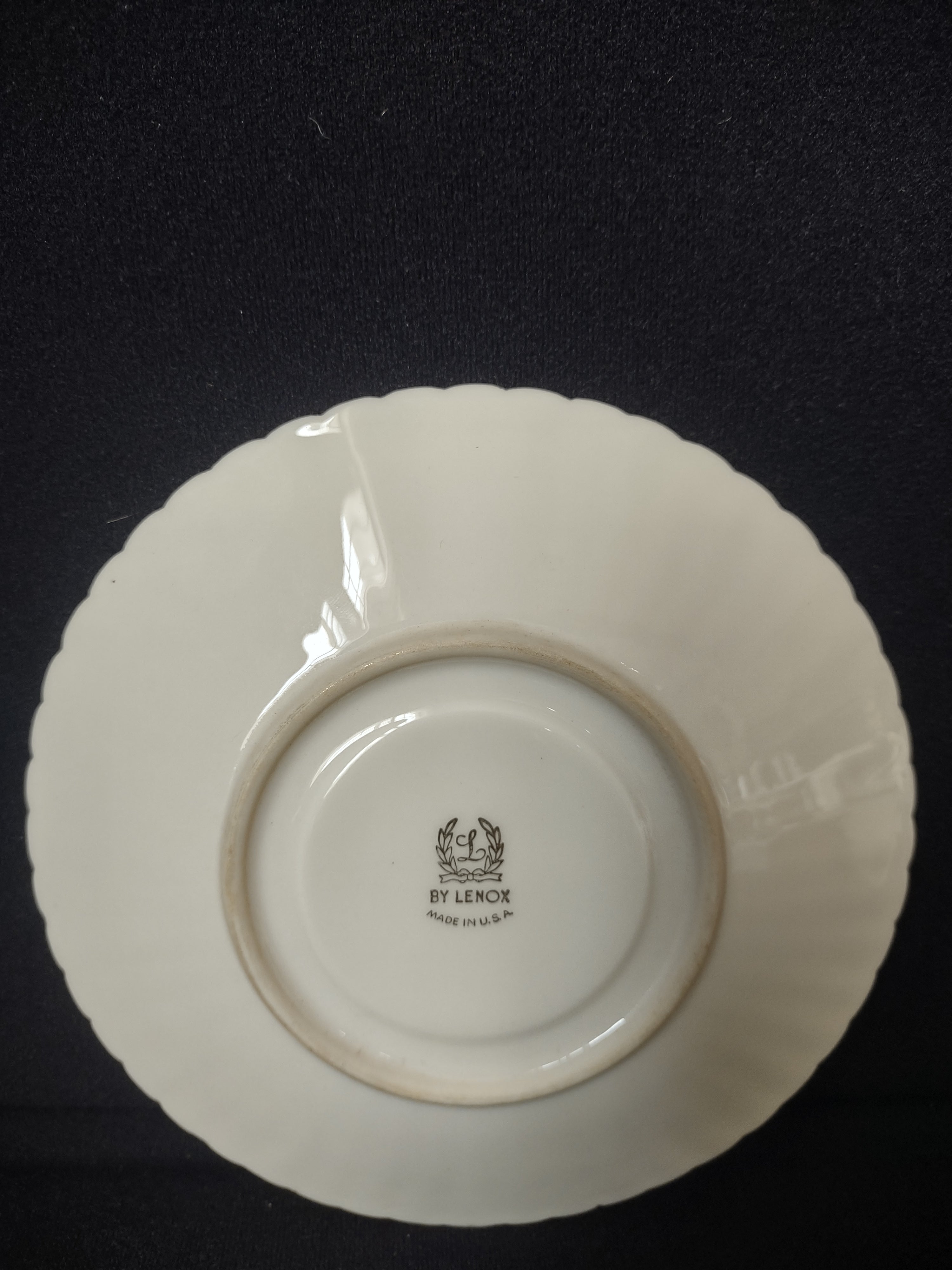 Vintage Lenox Cream Gold Trim Saucer ONLY (lot 1876)
