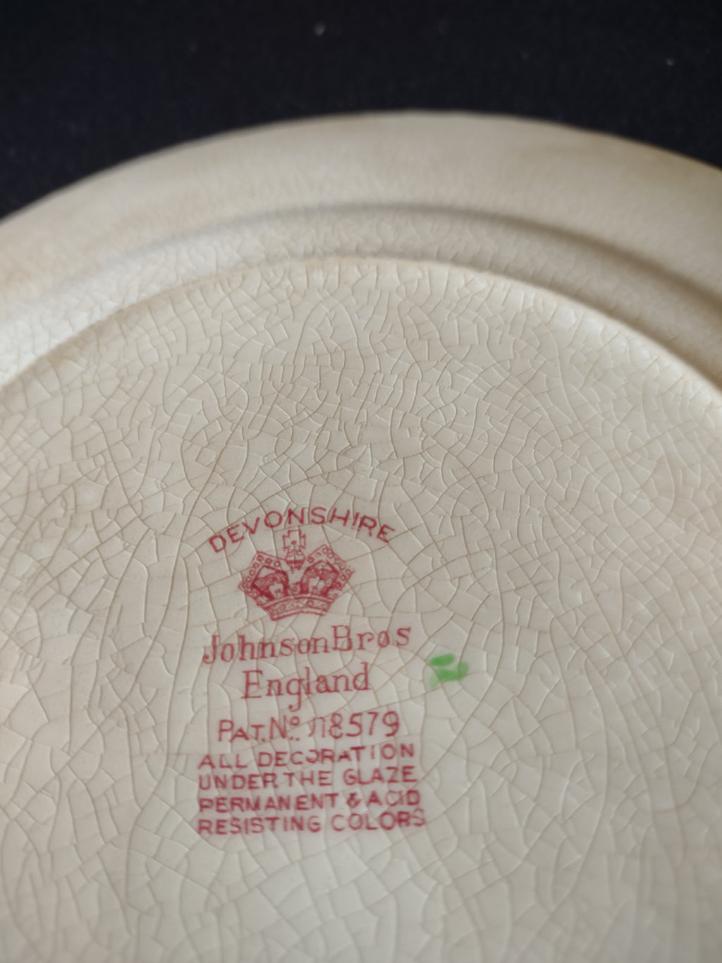Vintage Johnson Brothers Luncheon Plate Ironstone Devonshire Pink (Lot 5672)