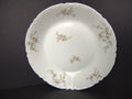Haviland Limoges Cream Soup Plate White Scalloped Edge Rose Blue Ribbon (lot 855