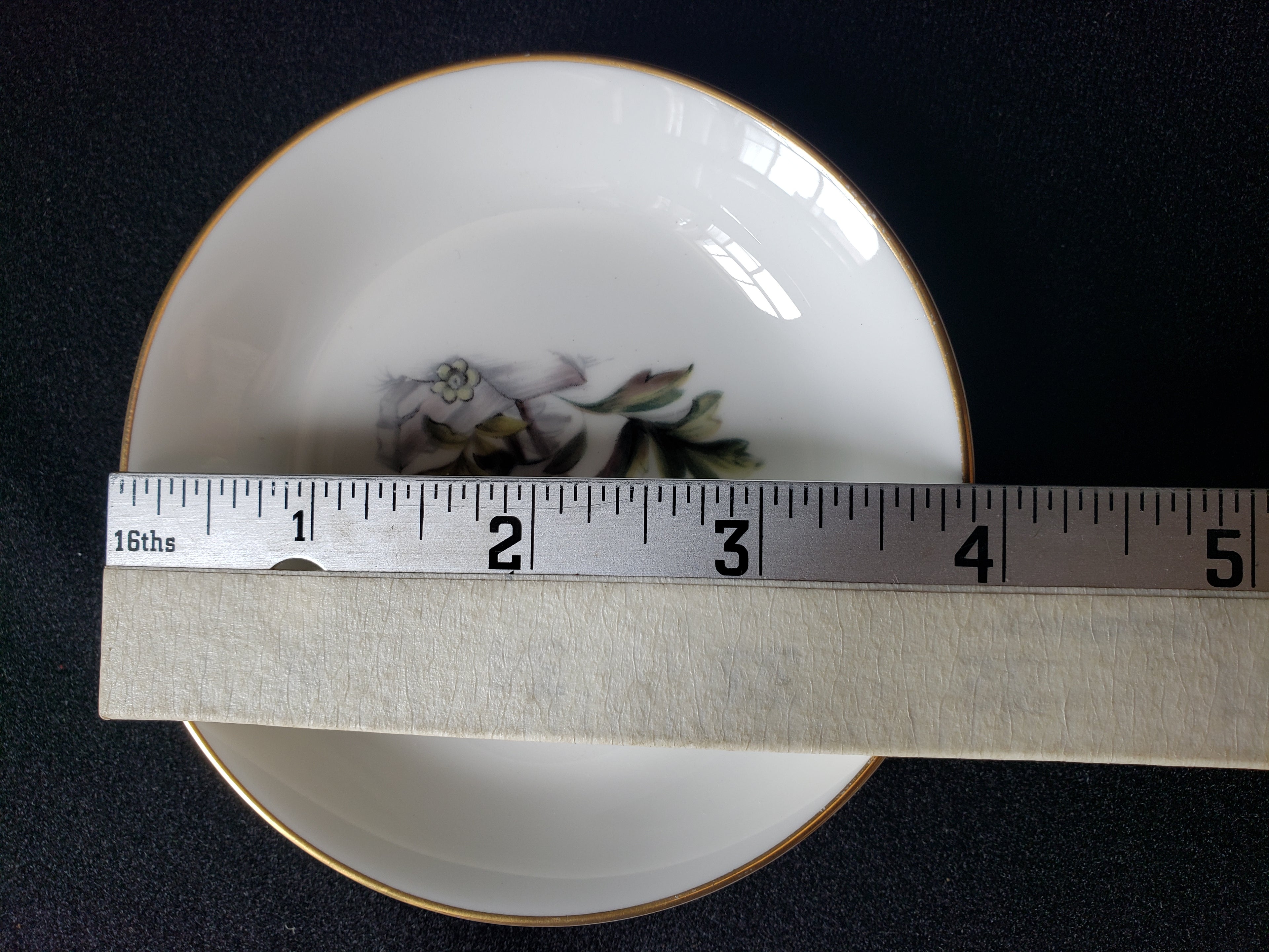 Vintage Royal Worcester Spring Flower Coaster Fine China Small Dish 4" (lot 2067)