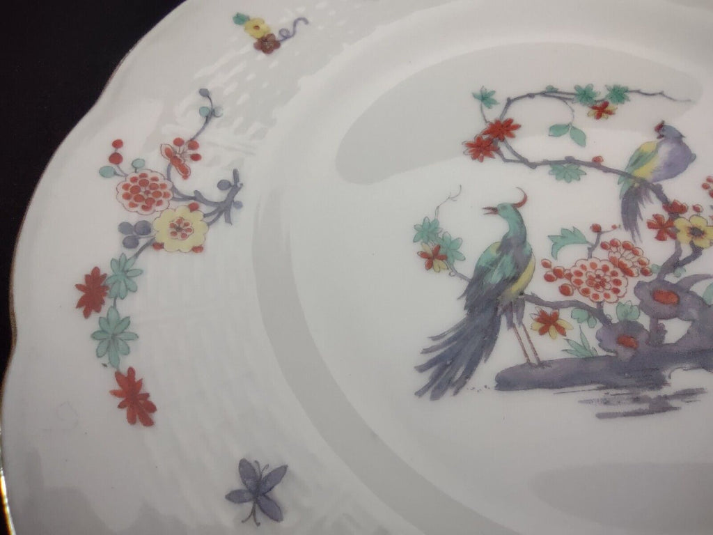 6 x Haviland Limoges France Gold Trim Pheasant 8-1/2" Luncheon Plate (lot 699)