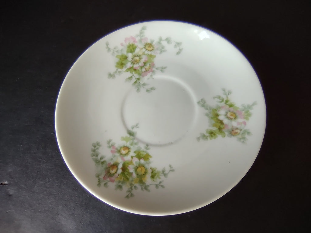 Haviland Limoges GDA Saucer ONLY Pink Daisy Daisies (lot 879)