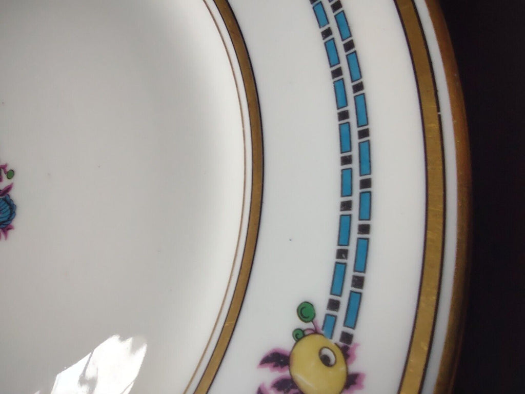 Depose Limoges Gold Trim Fruit Design Dinner Plate (lot 638)
