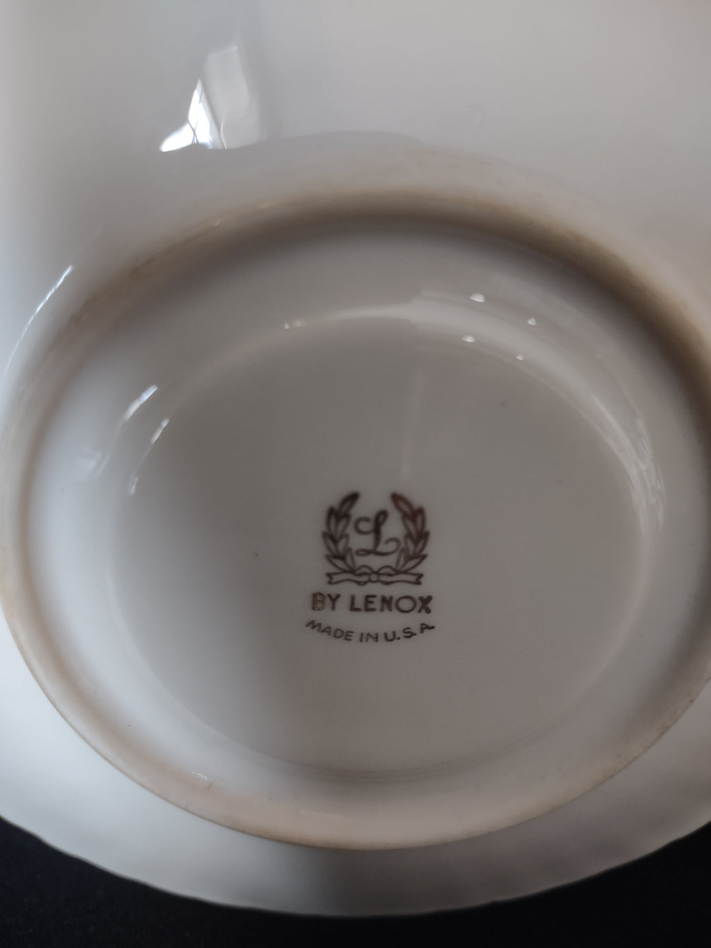 Vintage Lenox Cream Gold Trim Saucer ONLY (lot 1876)