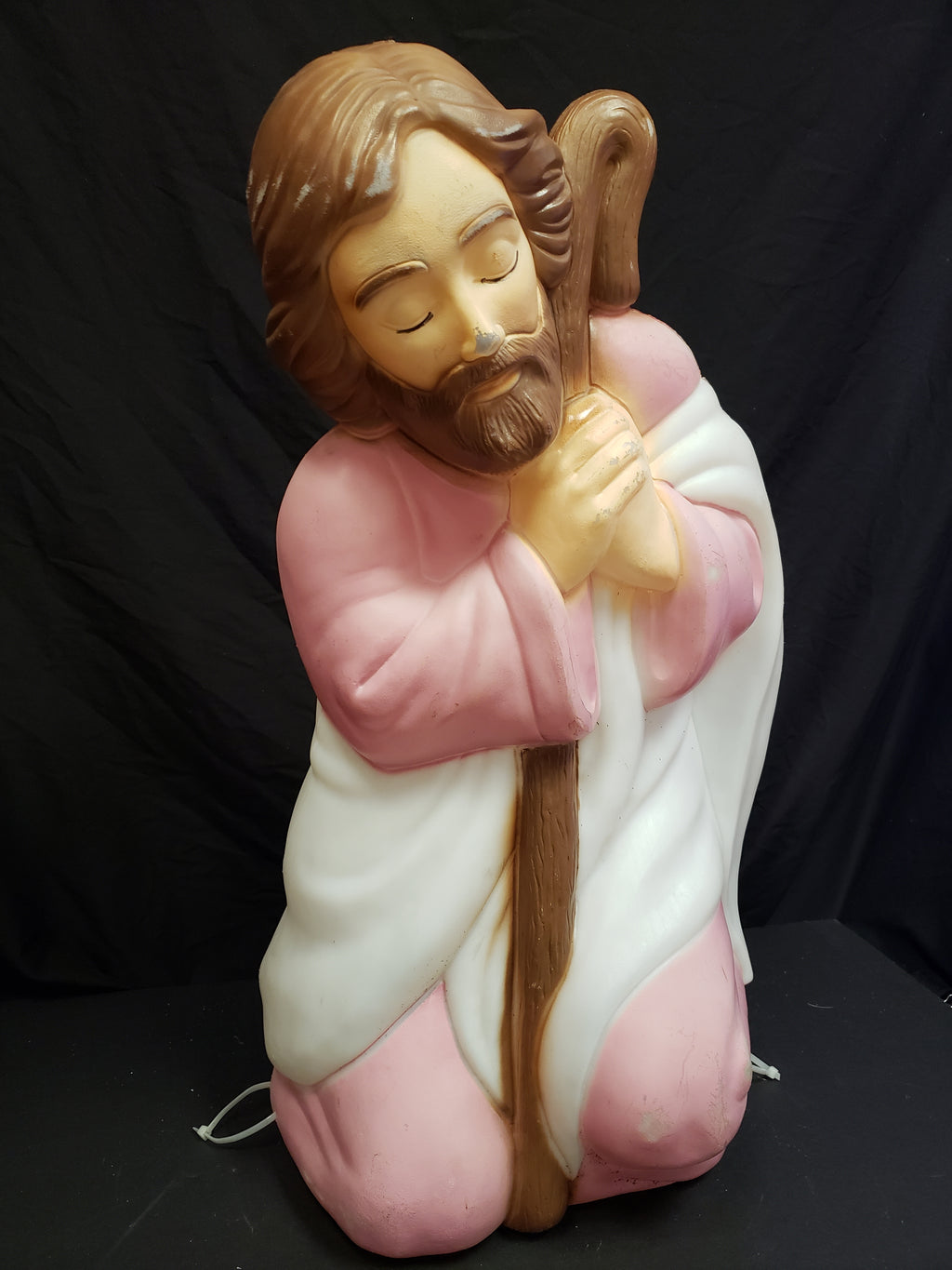 Vintage Christmas Nativity Outdoor Joseph Blow Mold 27"(lot 2251)