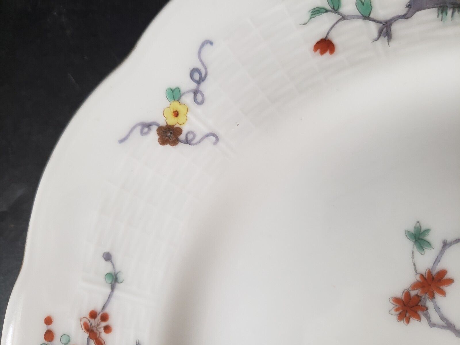 Haviland Limoges France Gold Trim Pheasant 9-3/4" Dinner Plate (lot 596)