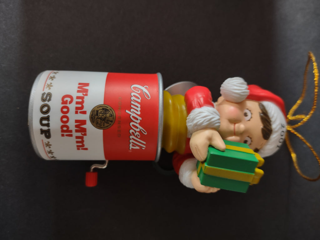 Vintage Christmas 2002 Campbells Soup Kid In A Can Ornament (Lot 4723)