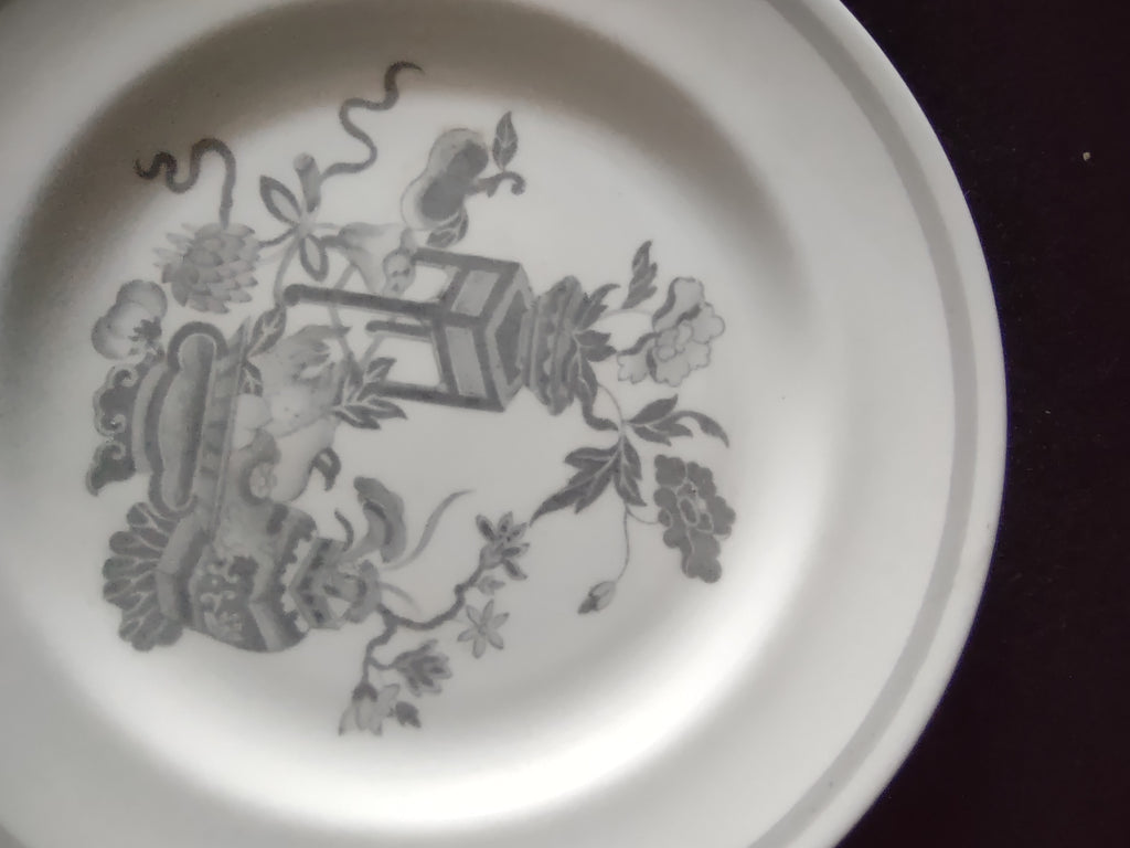 Vintage Copeland Spode Bread Butter Plate Bone China Bowpot Grey (Lot 5773)