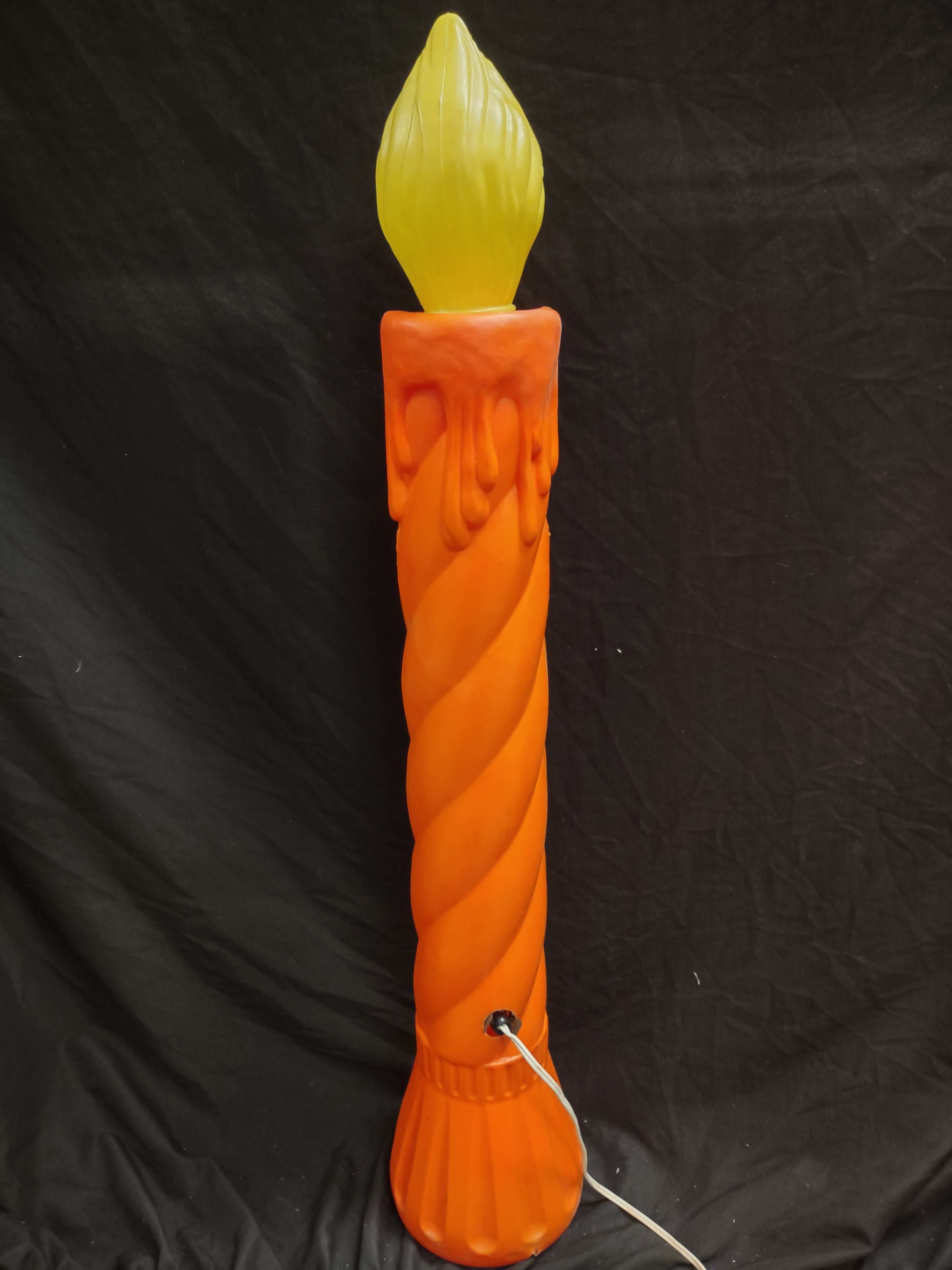 Vintage Christmas Blow Mold Candle 35"(lot 2335)