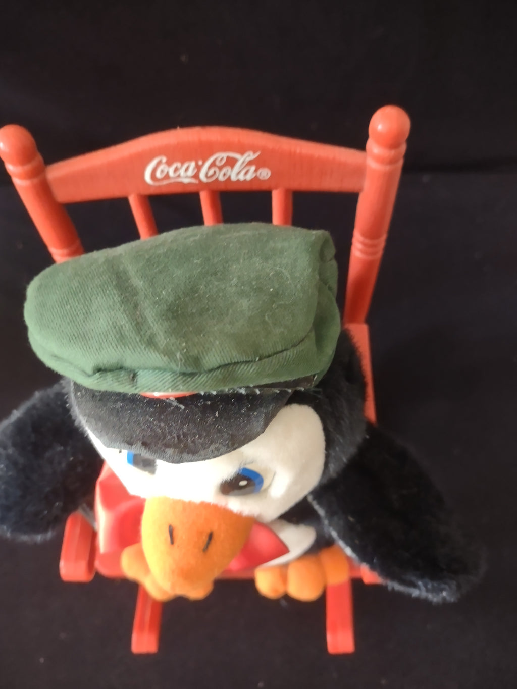 Vintage Musical Coca Cola Penguin On Rocking Chair Does NOT Rock (Lot 3523)