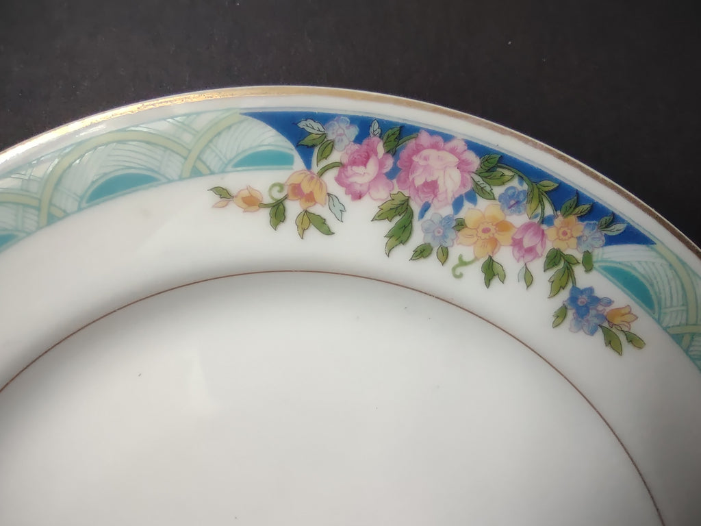 Haviland Limoges Massachusetts Dessert/Salad Plate Blue Floral (lot 933)