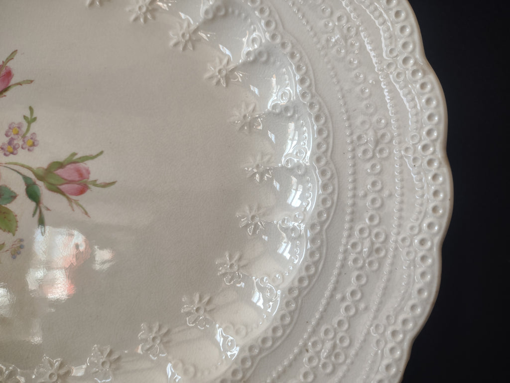 Spode Countryside Jewel Billingsley Rose Serving Platter Ironstone (lot 5783)