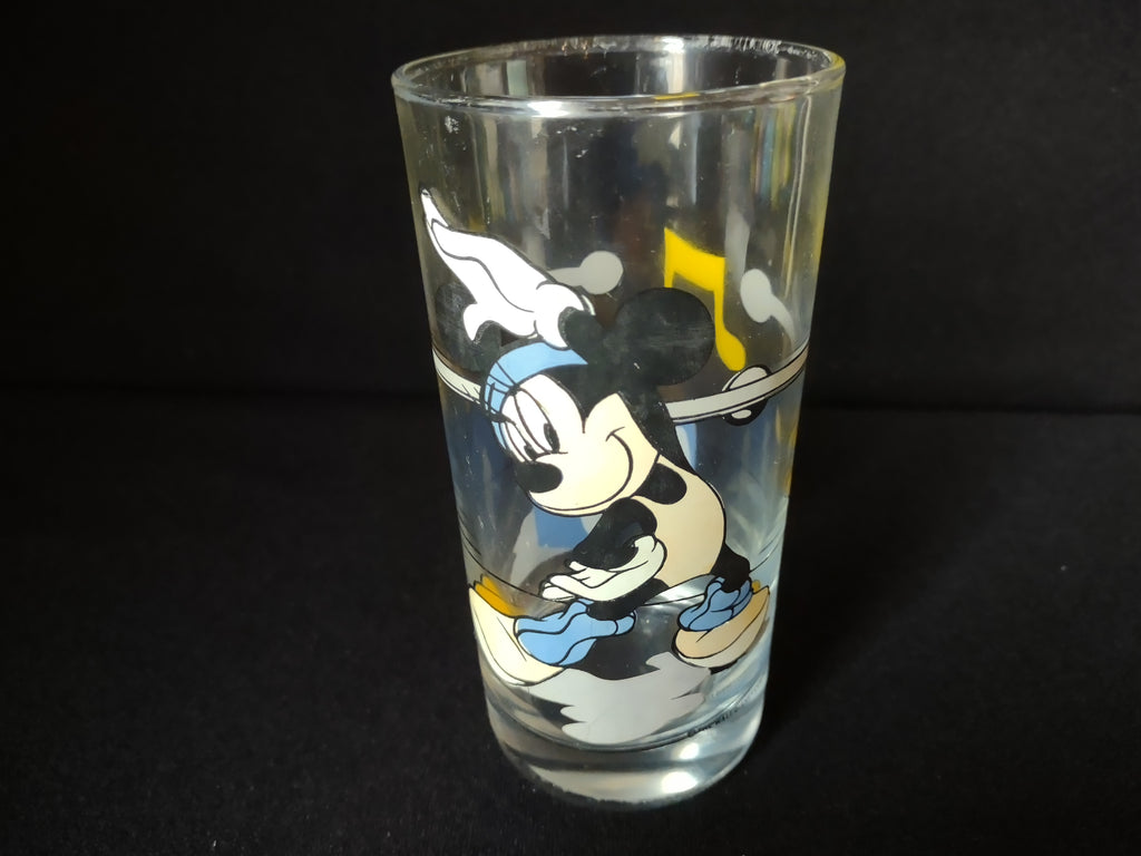 Vintage Minnie Mouse Jazzercise Boombox Drinking Glass (lot 1541)