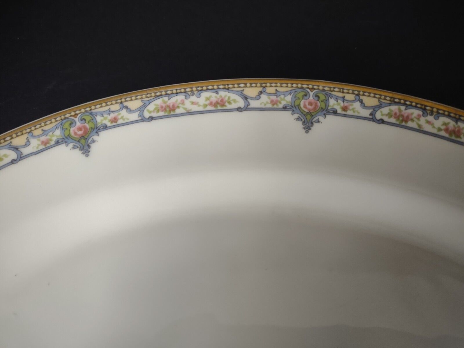 Haviland Limoges Gold Trim Serving Platter 13-1/2" (lot 341)