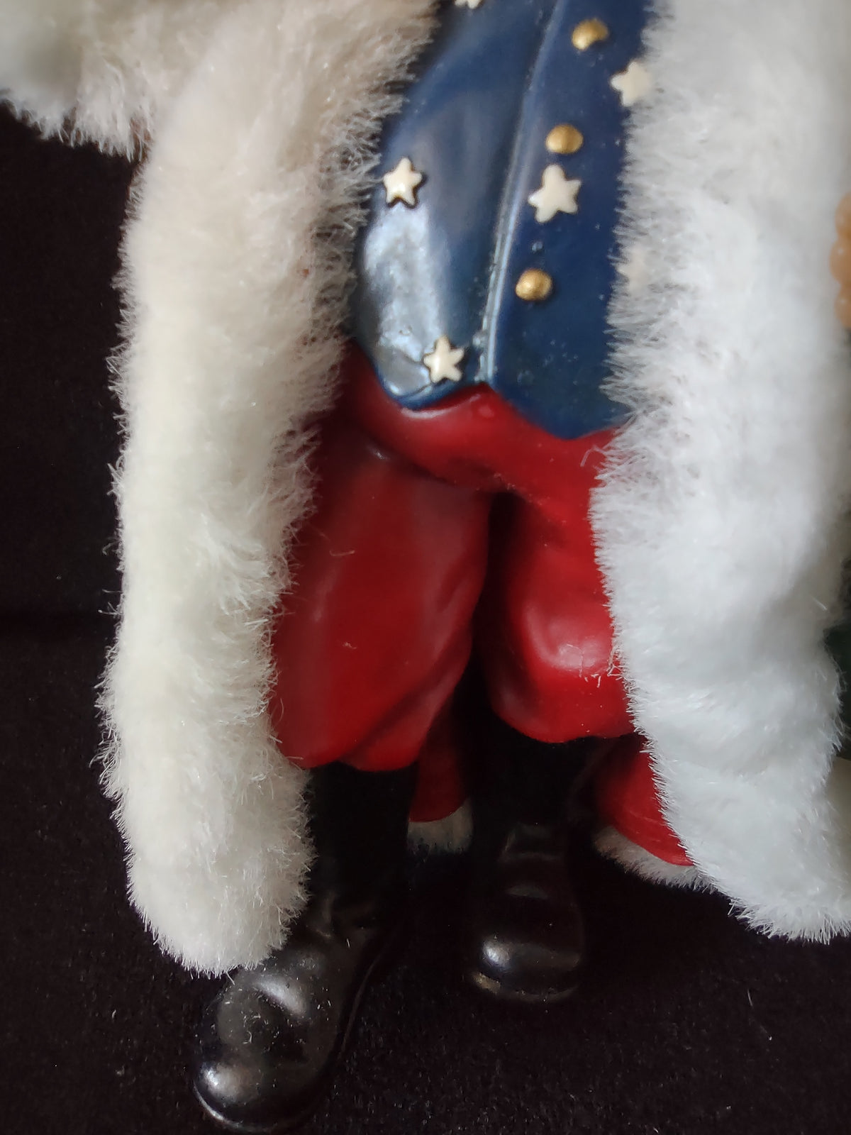 Vintage World of Santas American Santa Christmas Ornament Flag Toy Sack [8191n]