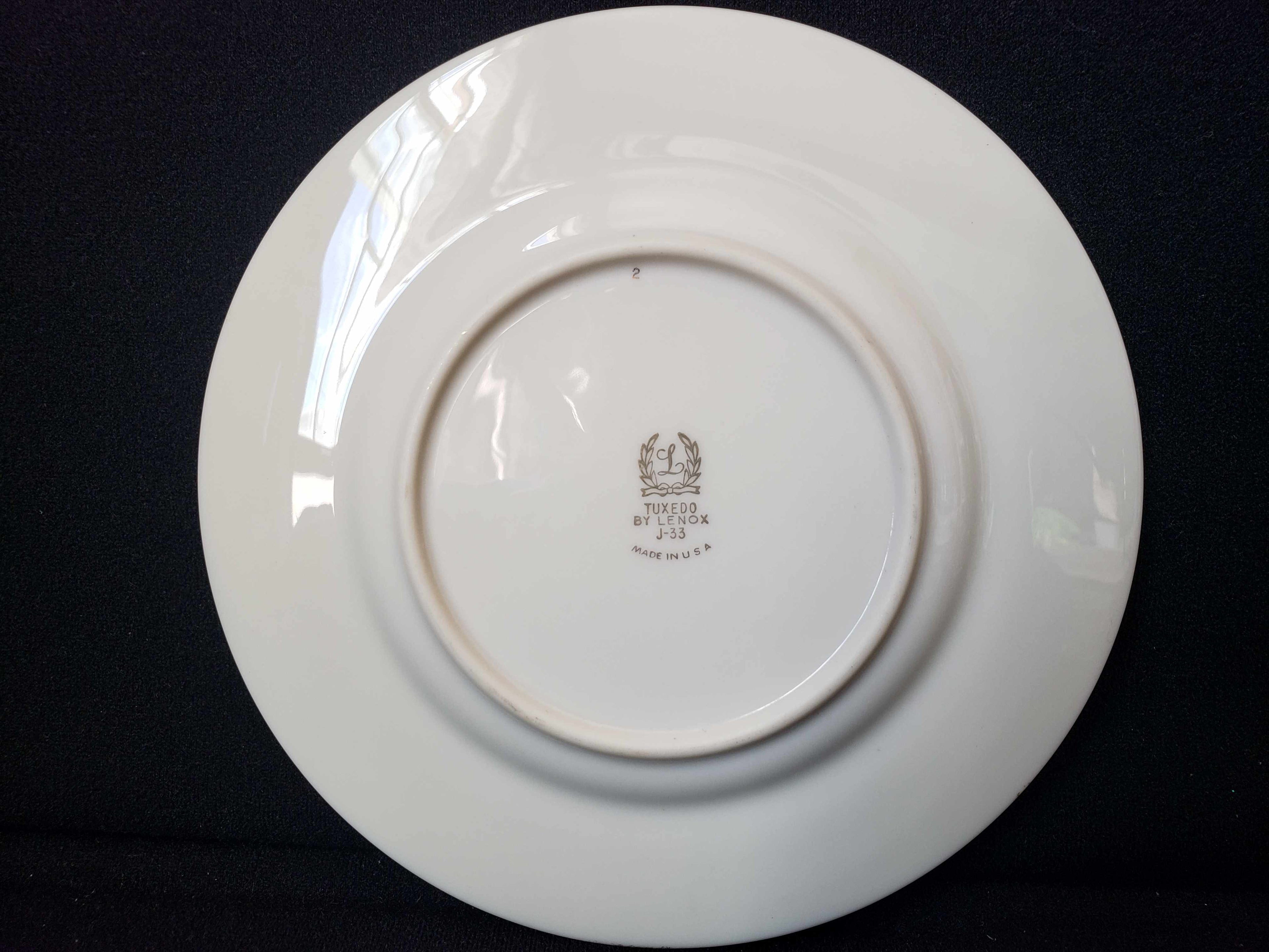 Vintage Lenox Tuxedo J-33 Bread or Dessert Plate 6-3/8"(lot 1968)