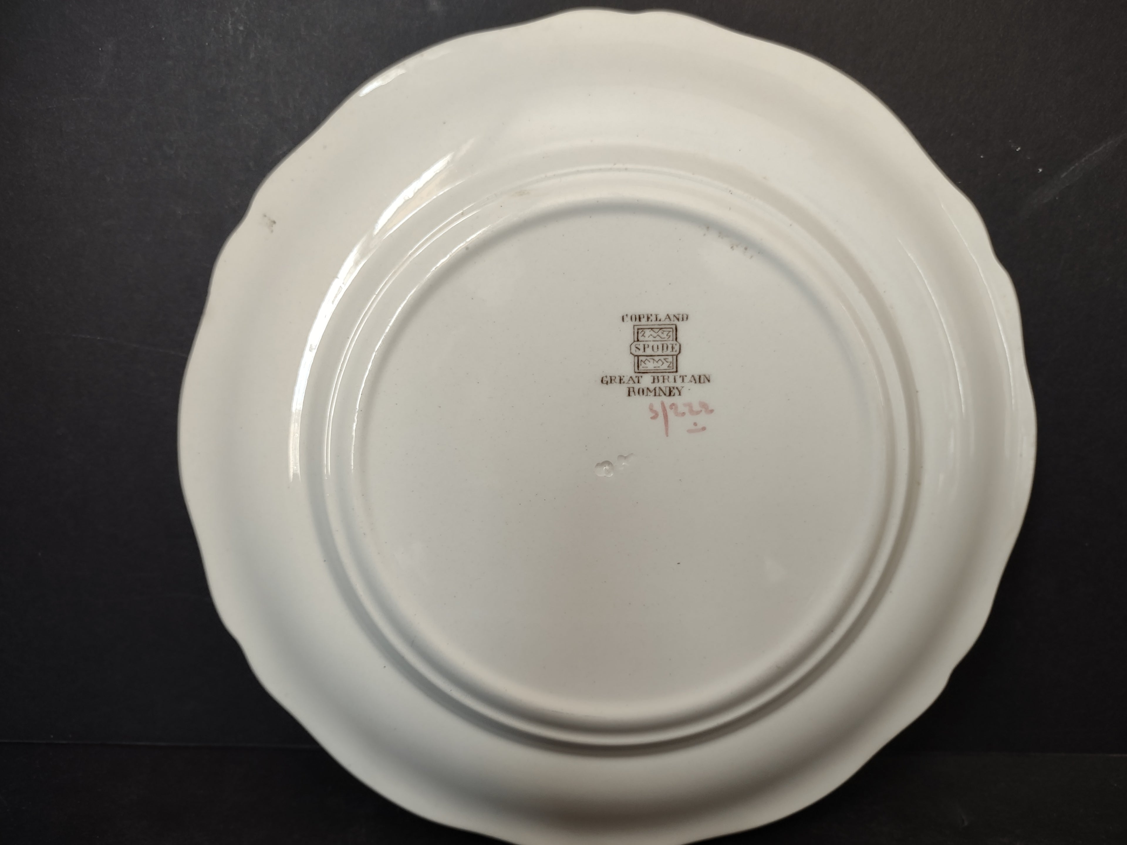 Vintage Spode English Countryside Romney Plate Ironstone (lot 5777)