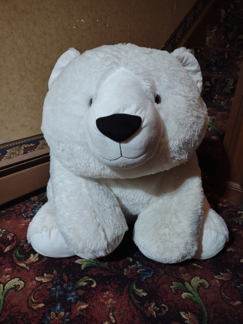 Large 3 Ft Plush Polar Bear (lot 3402)
