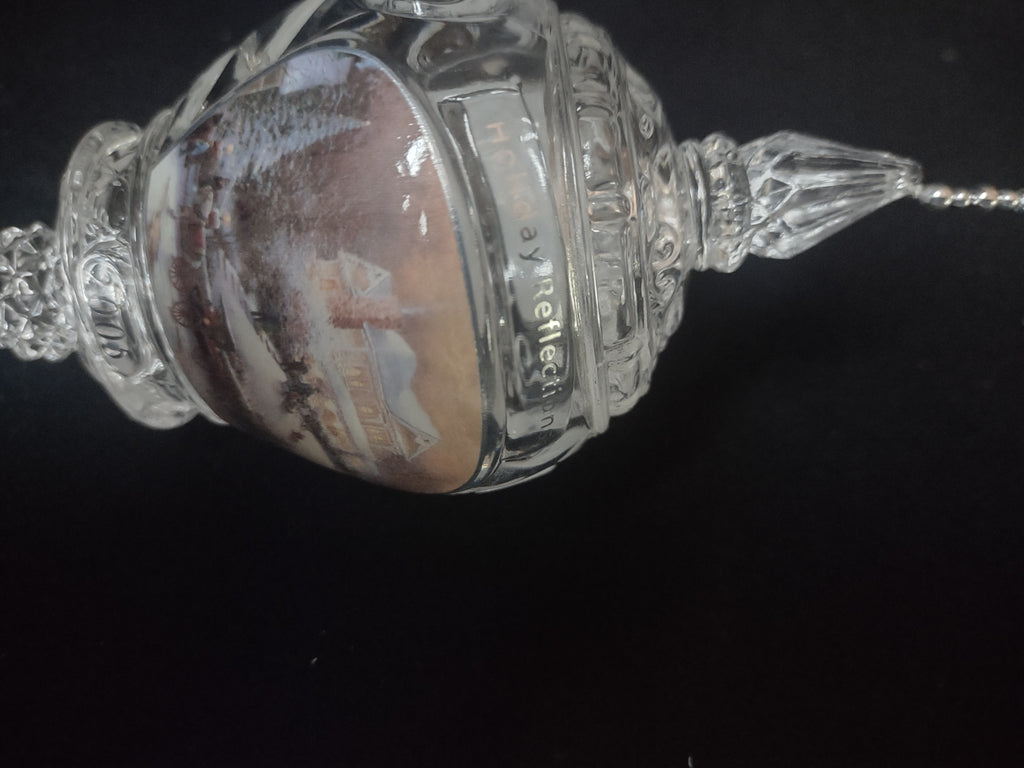 Thomas Kinkade Bradford 2005 Annual Crystal Ornament Holiday (lot 2482c)