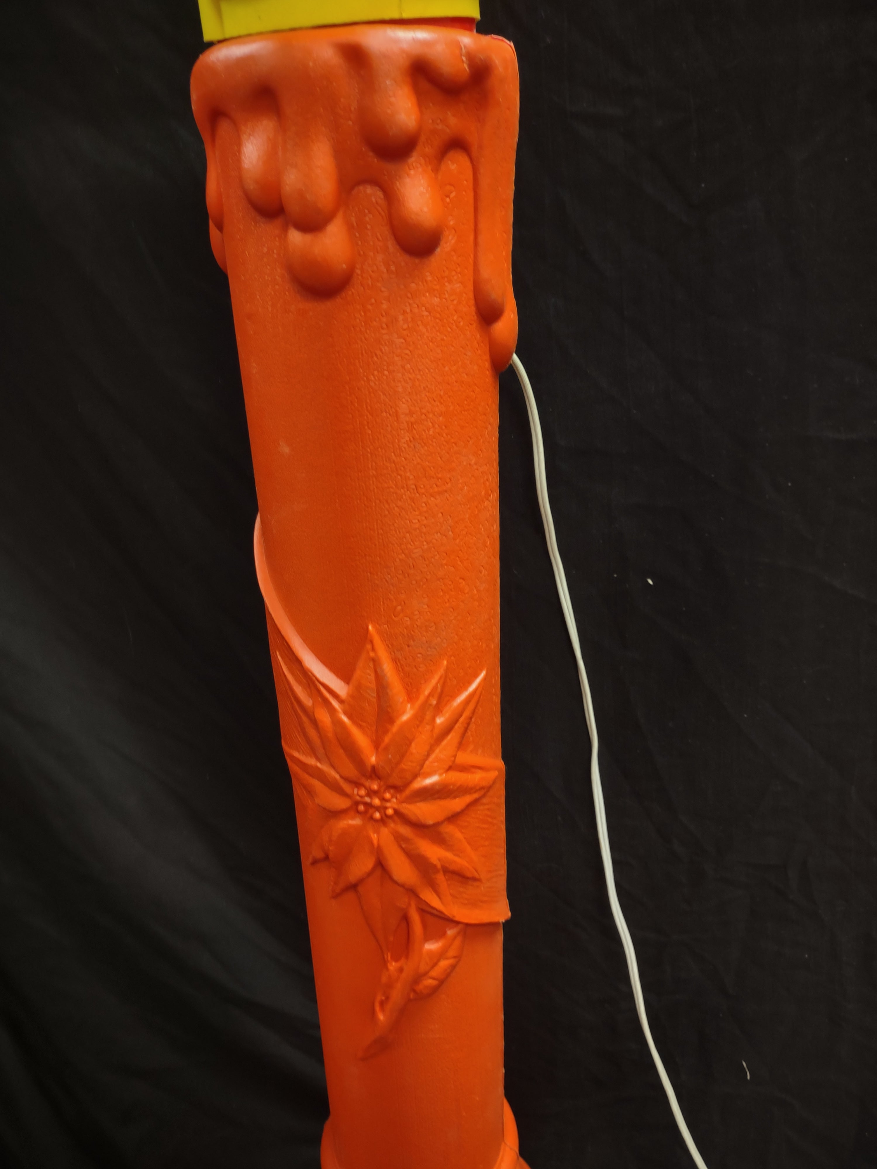 Vintage Christmas Blow Mold Candle Light Up 40" (lot 2325)