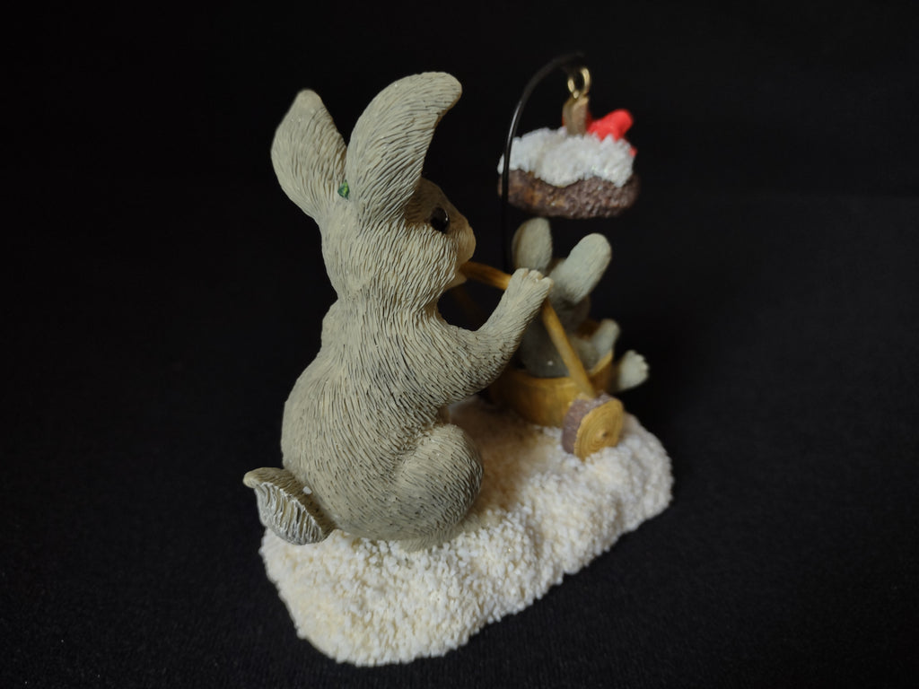 Charming Tails Christmas Stroll Bunnies Fitz and Floyd (lot 1734)